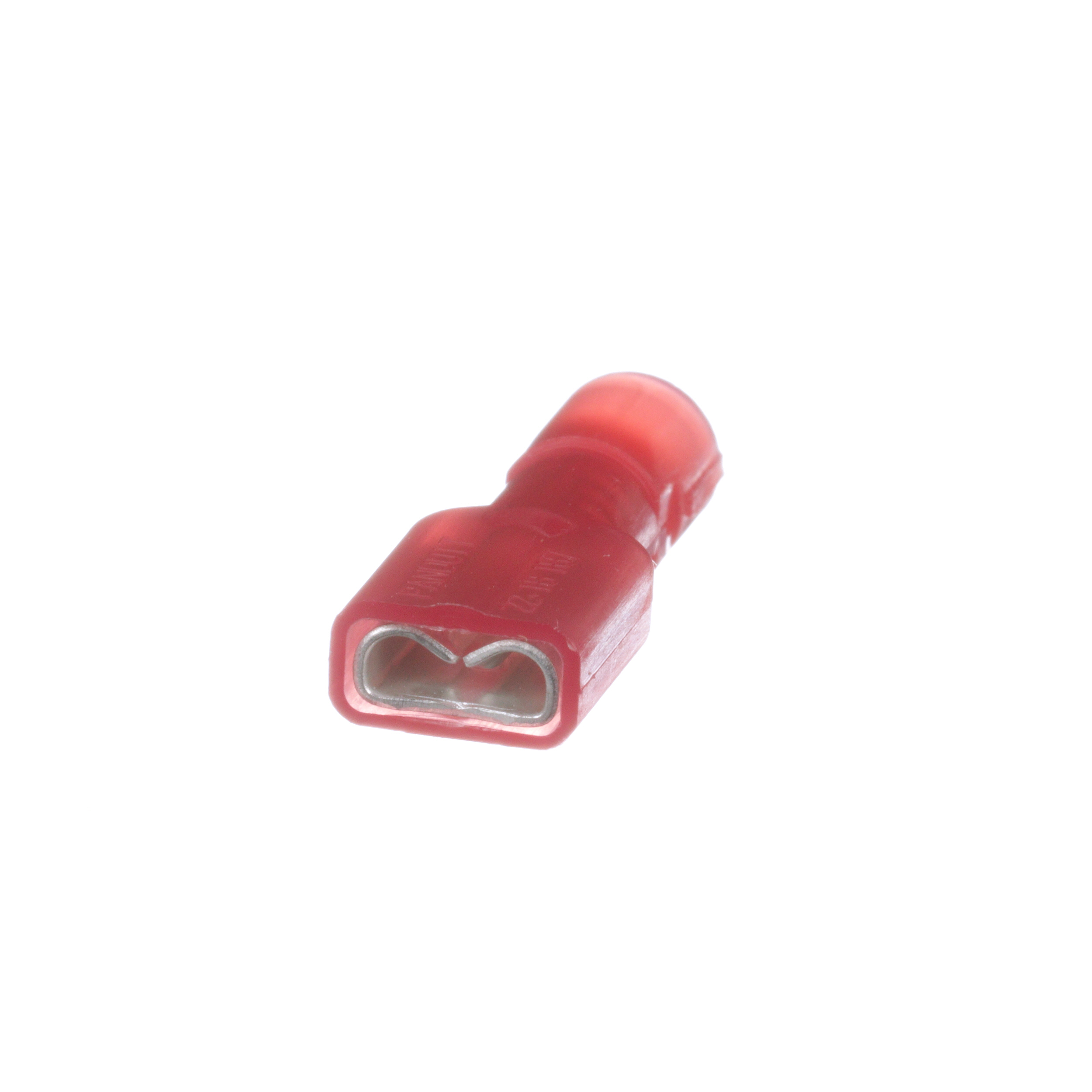 Kesici Terminal, Kırmızı, Naylon, 0.5-1mm² Kablo, 4.8 x 0.5 mm Levha, 1000'li Paket