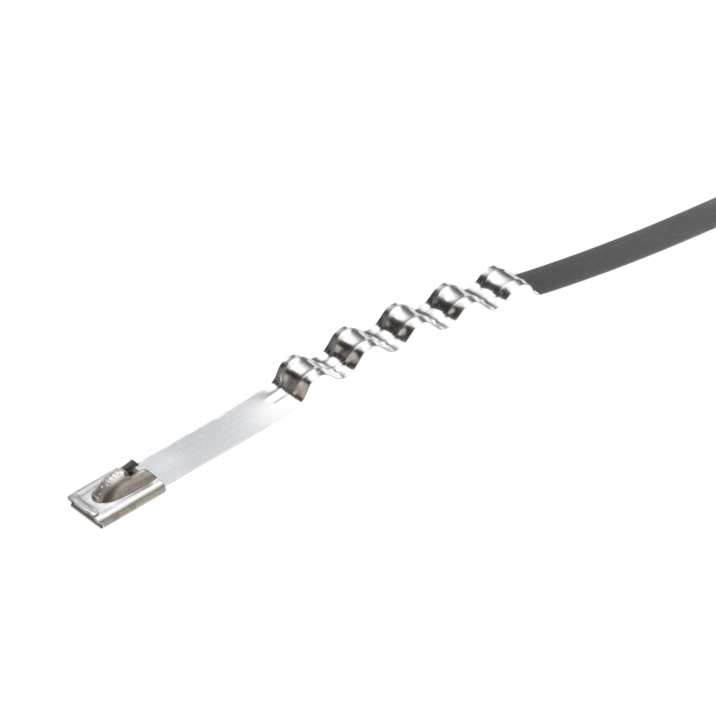 Dalgalı Kablo Bağı, Paslanmaz Çelik 316, 101.6x7.9mm, 250'li Paket