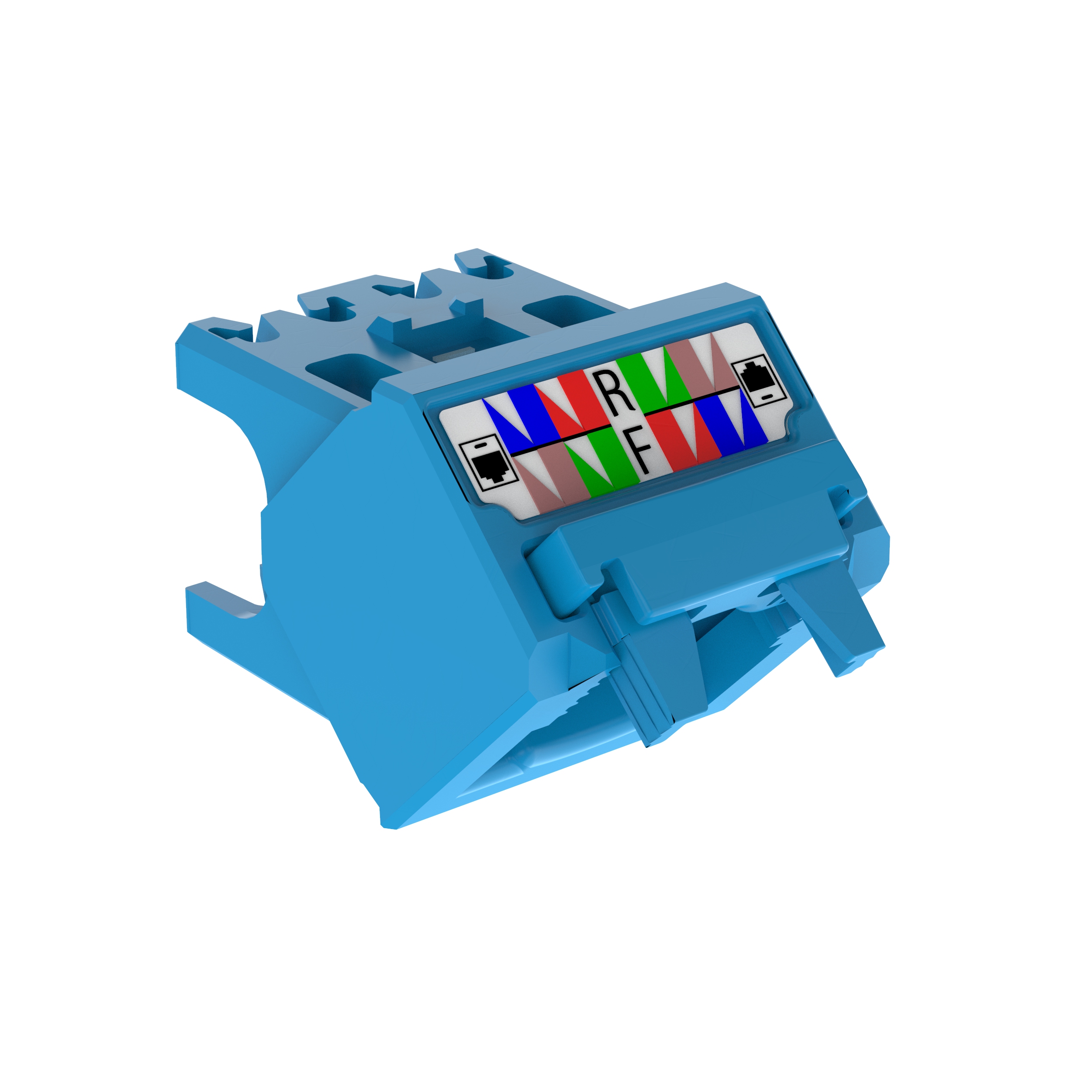 45° Angled Wire Cap for Cat 6A UTP TG Jack