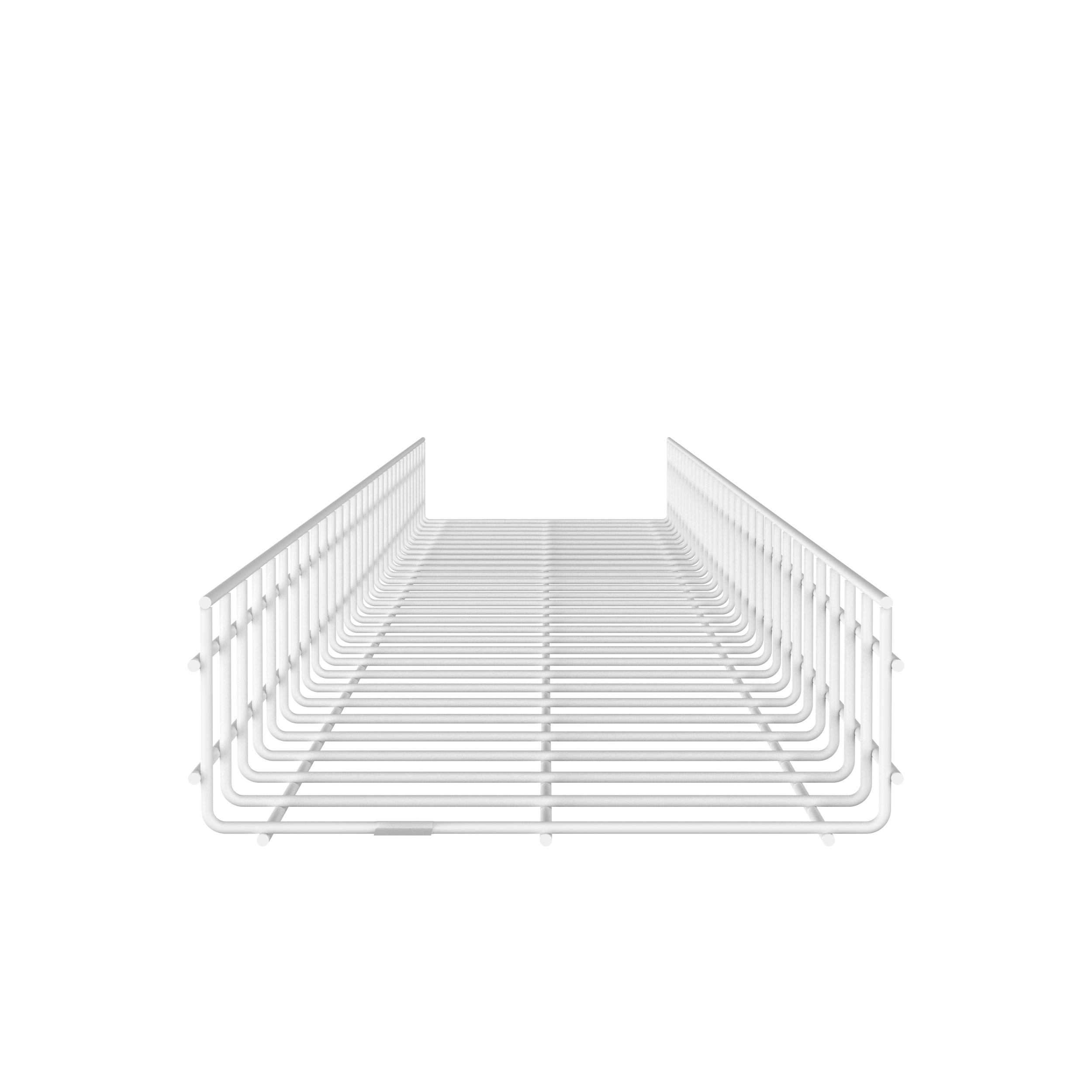 Kablo Sepeti 4" Y x 12" G, Beyaz Toz Kaplı