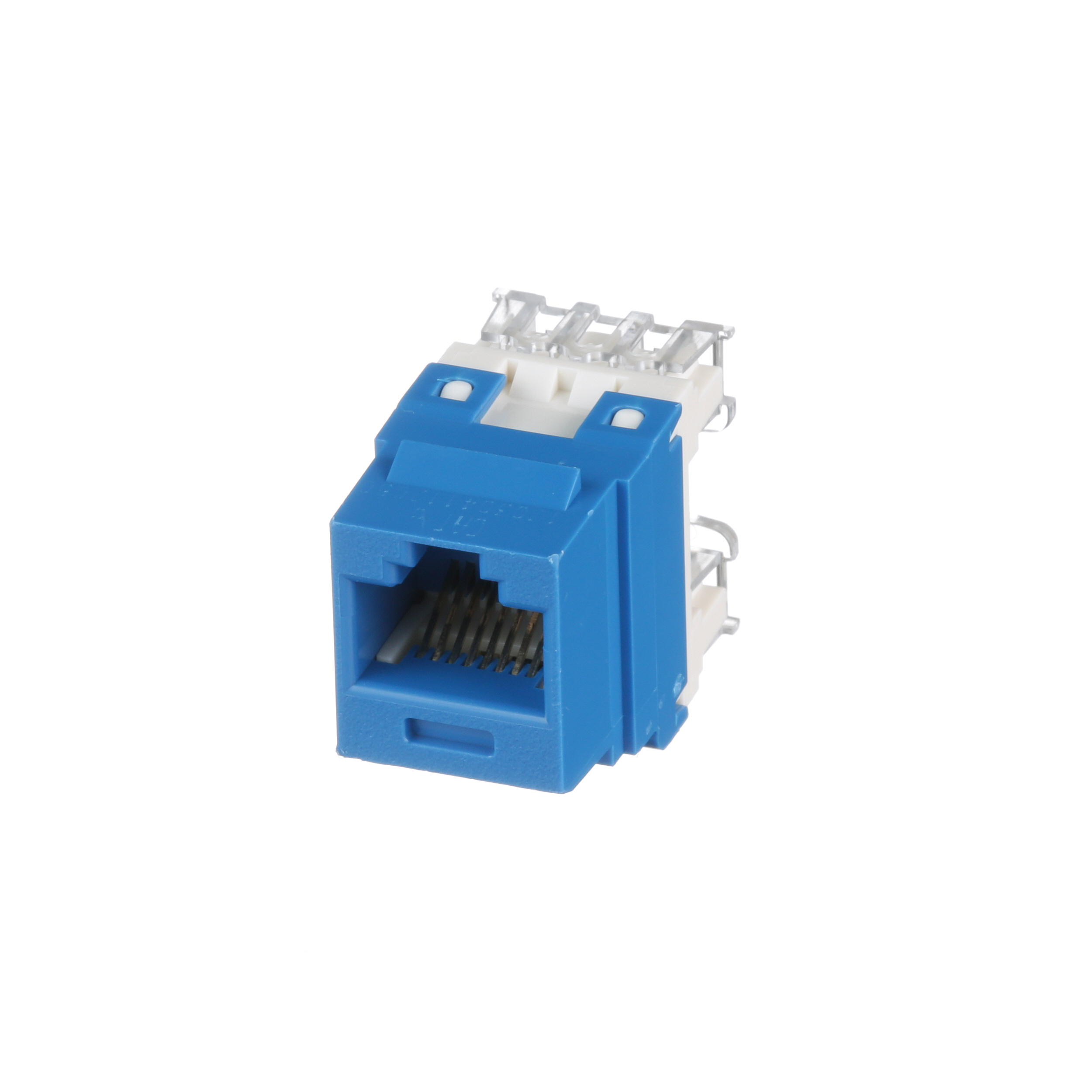 Bükümlü Çift RJ45 Cat 6 Çıkış Keystone Jak Modülü, BU