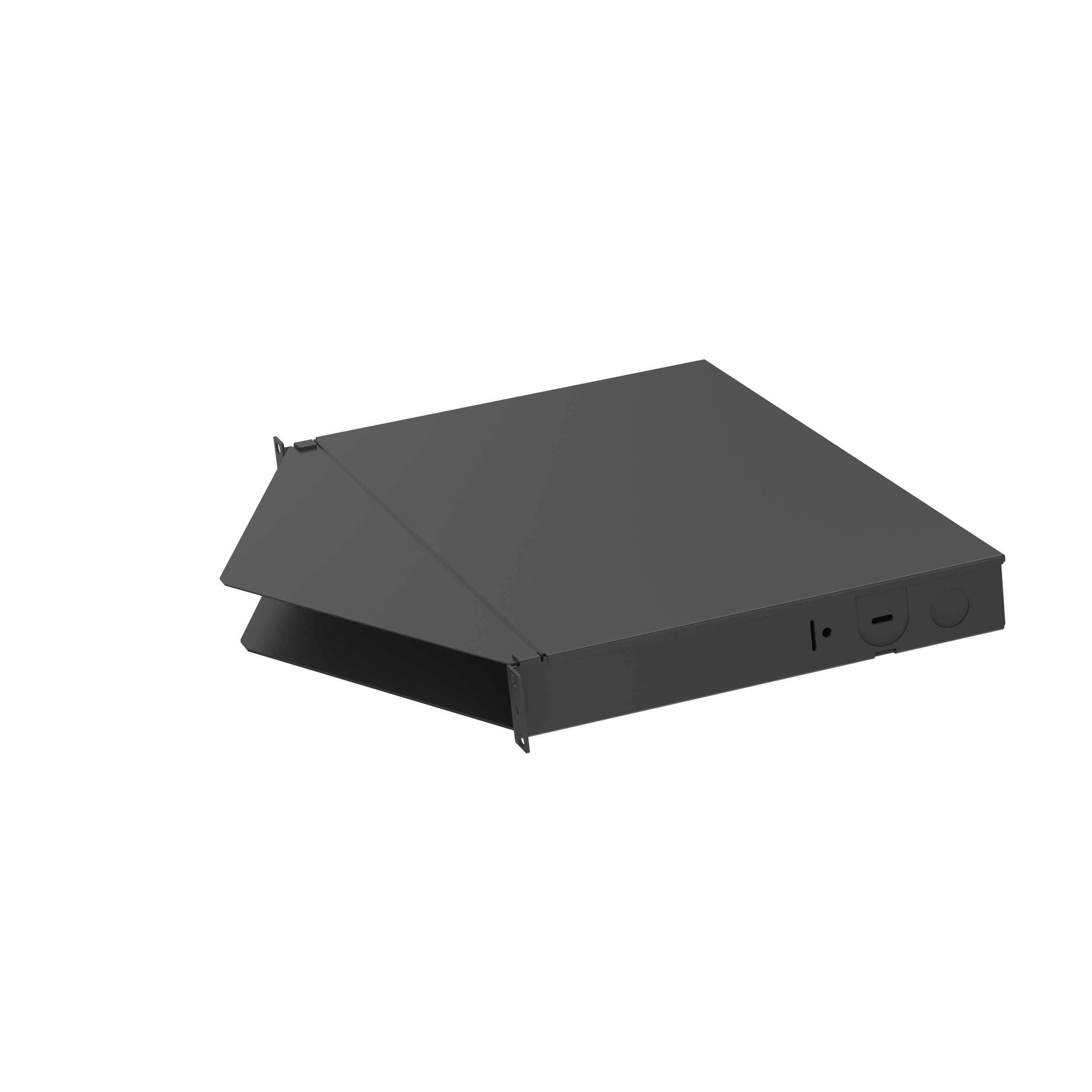 Opticom® Fiber Kasesi, Açısal, 1 RU, 4 Port
