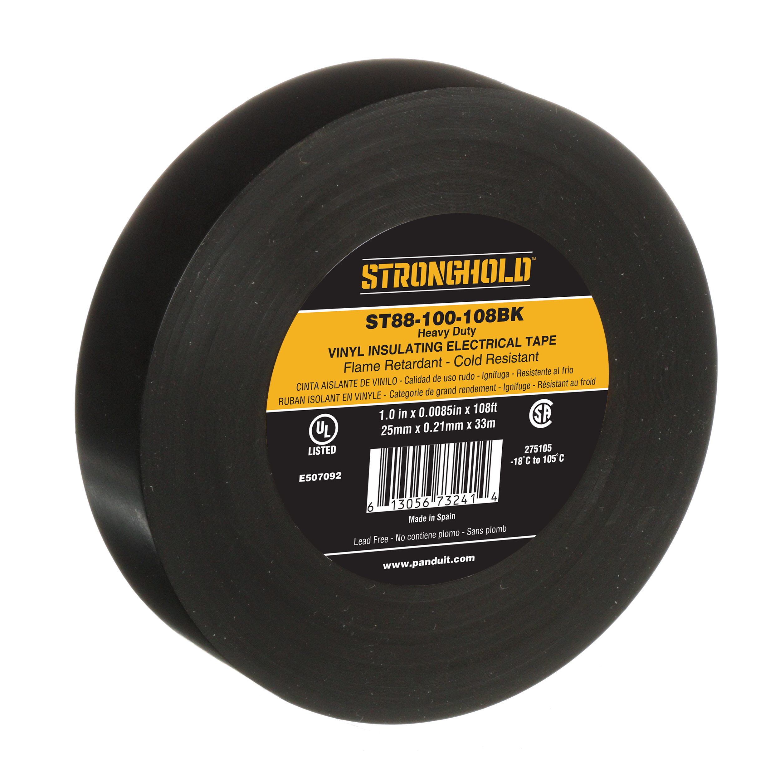 Elektrik Bandı, Siyah, PVC, Ağır Hizmet, 25mm, 0.21mm, Paket 1