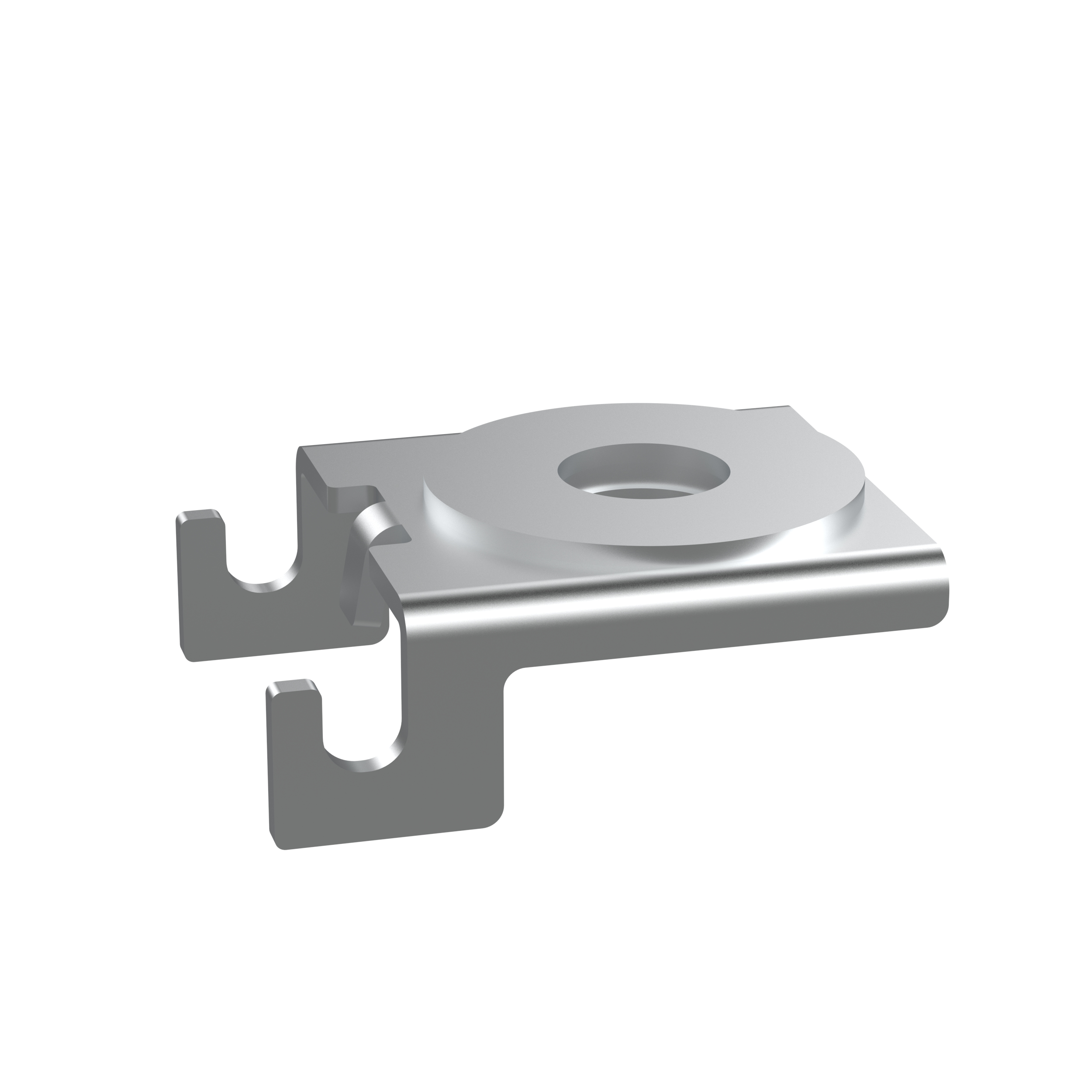 Wire Basket Trapeze Support Bracket can be used to support baskets ranging from 4" wide through 12".  It comes in an electro zinc plated finish.   It comes packaged in quantities of 50 pcs