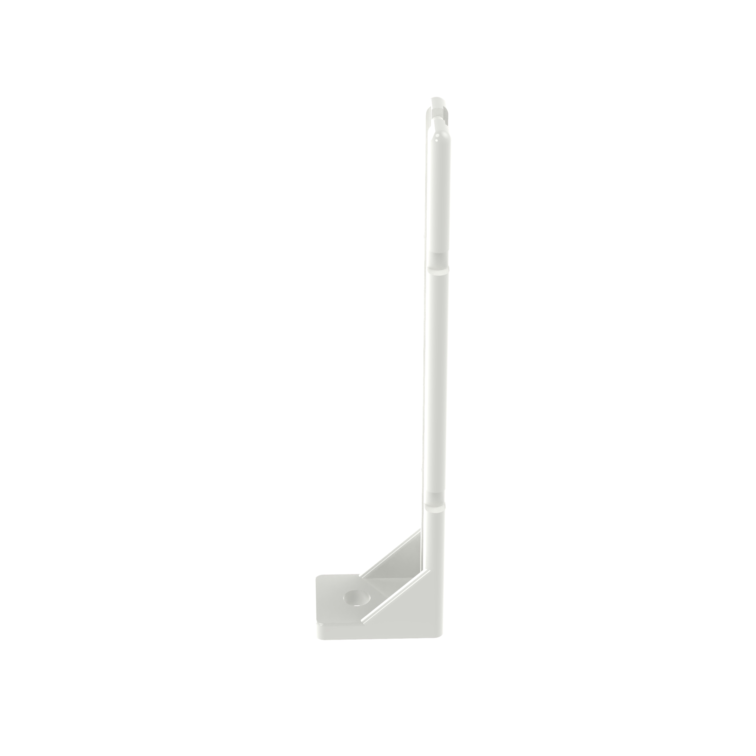 Arka Montaj Elemanı, Doğal, PA 6.6, 116.8x18.3mm, 5.1mm Vida Deliği, 10'lu Paket
