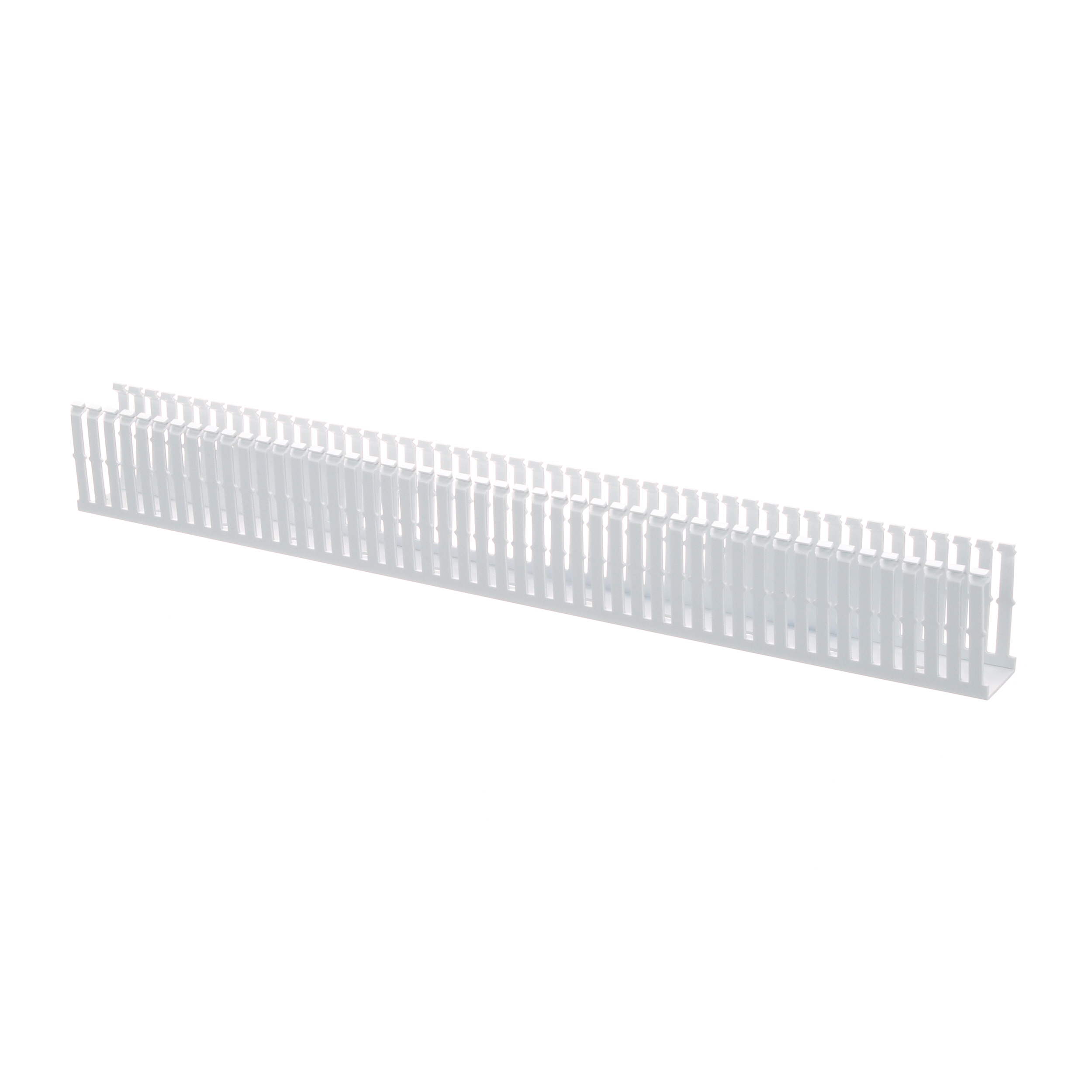 Dar Oluklu Kablo Kanalı, PVC, 1,5 İnç x 3 İnç x 6 Feet, Beyaz