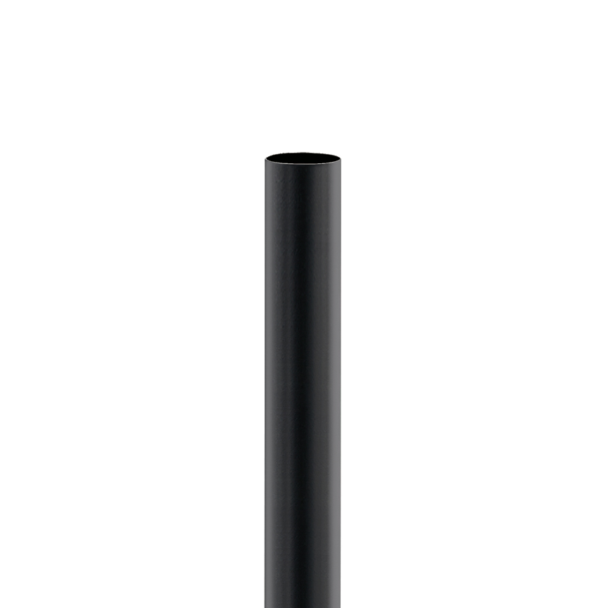 Büzülme Isısı İnce VW-1, .38"(9.5mm) Çap, Siyah, Paket 1