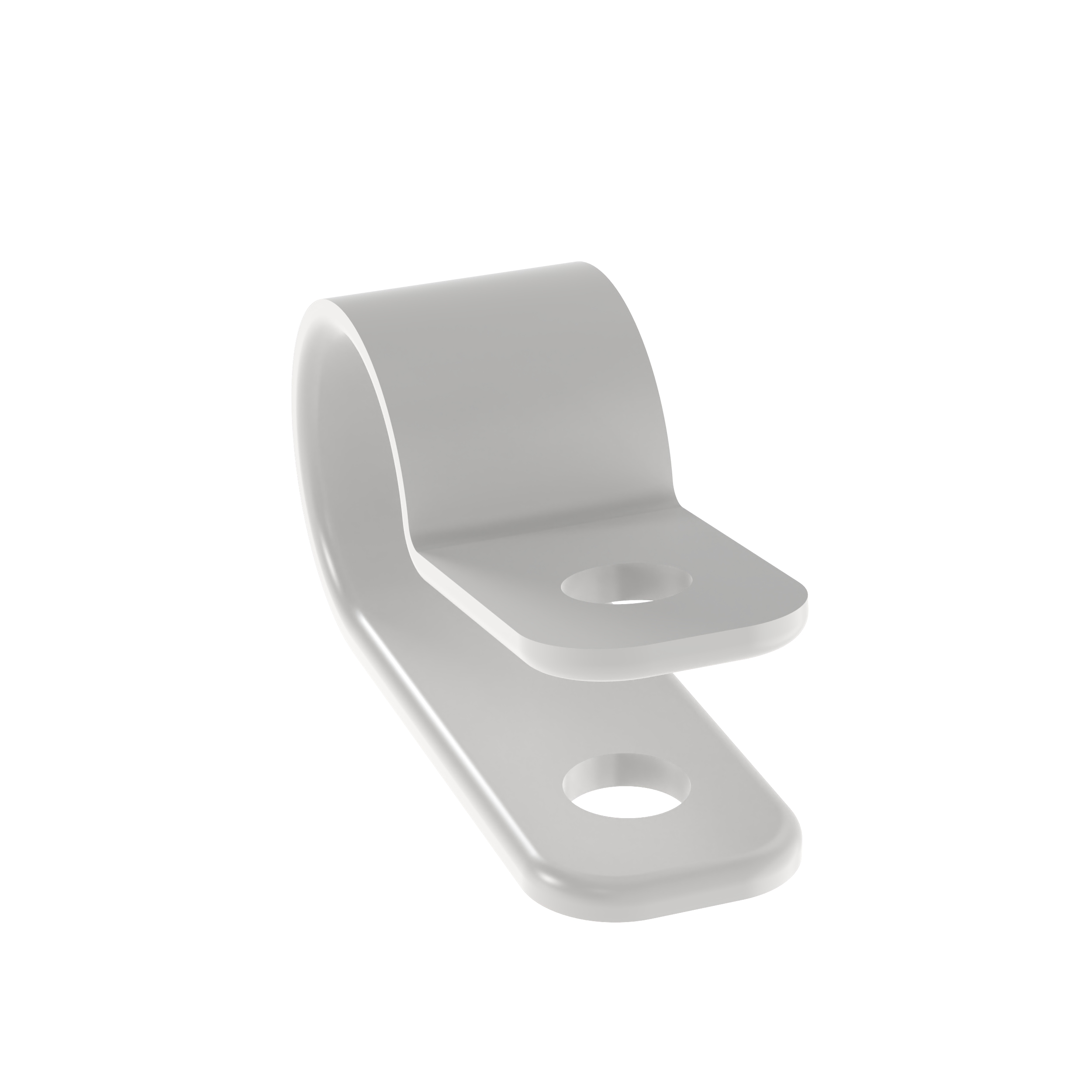 Fixed Dia Clamp, .12" (3.2mm) Bundle, #8 Screw (M4), WH,PK100