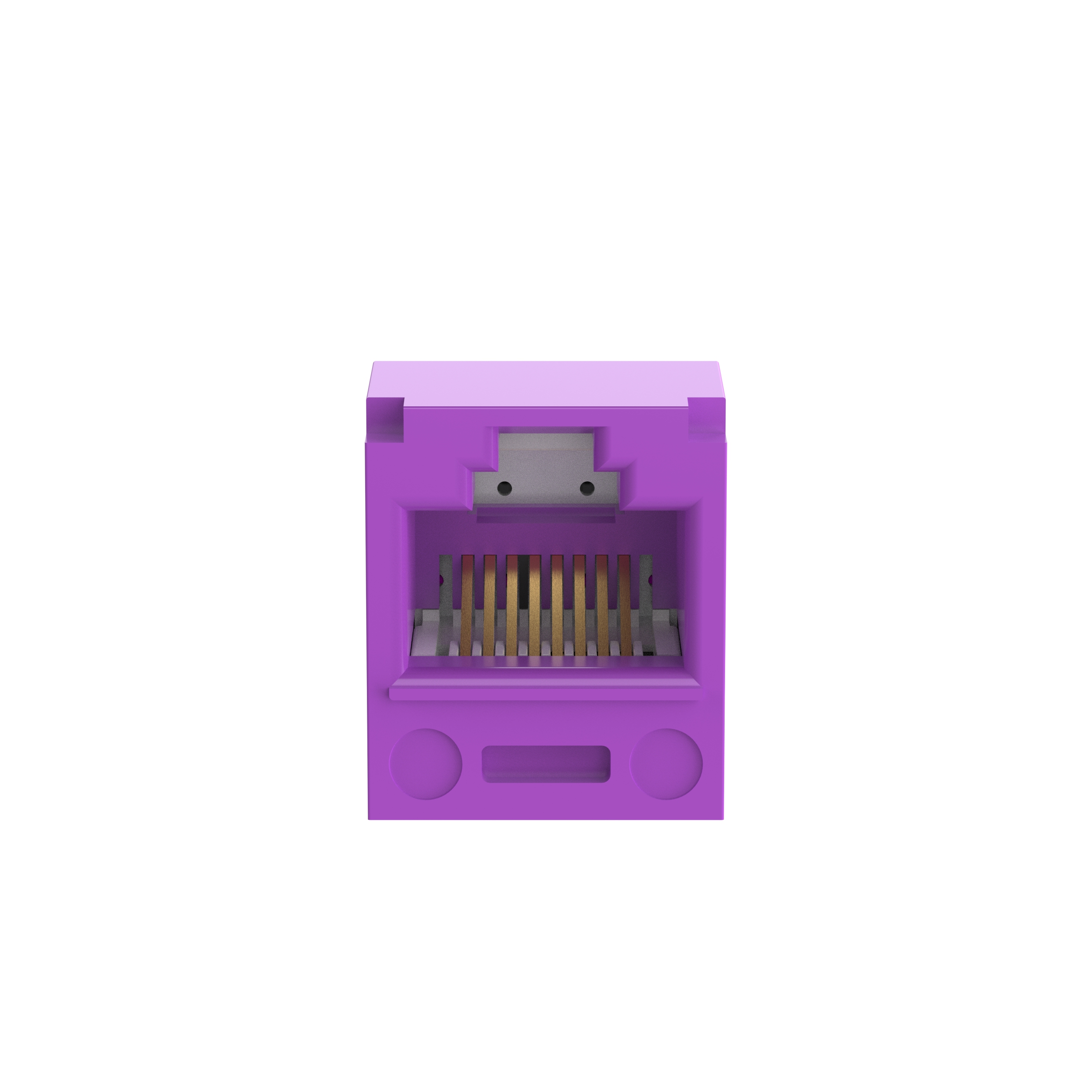 UTP RJ45 Cat 6 TP-Style Jack Module, Violet