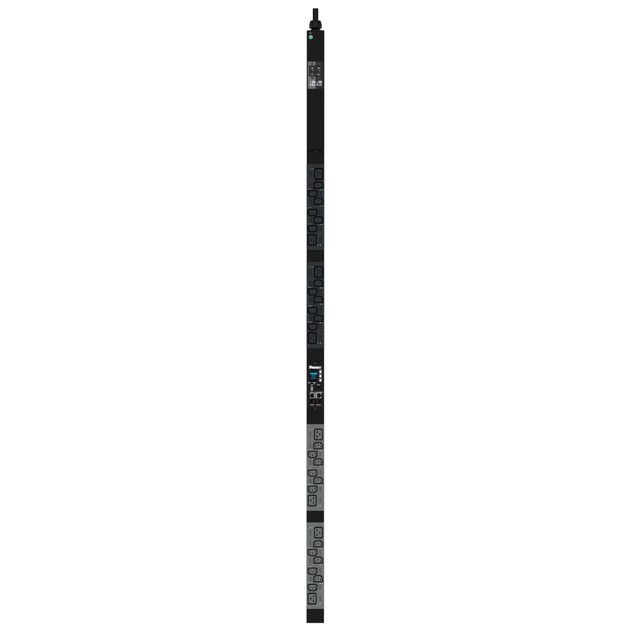 G6 MS Güç Dağıtım Birimi, 32A/30A, (24)C13, (8)C19, IEC 60309 2P+N 6h