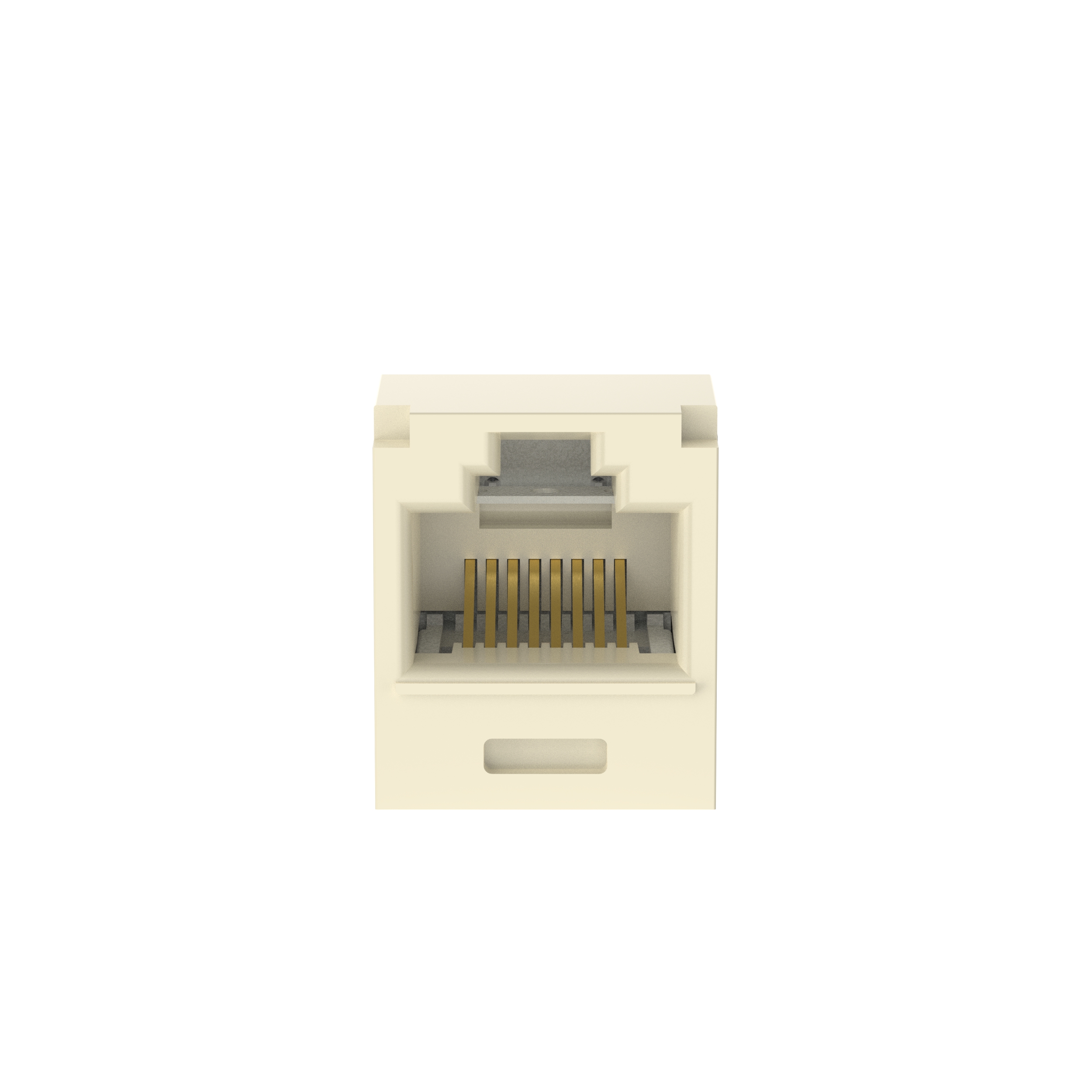 Çift Bükümlü Kablo RJ45 Cat 6A 28/30 AWG Bağlantı Modülü, Elektrik Fildişi