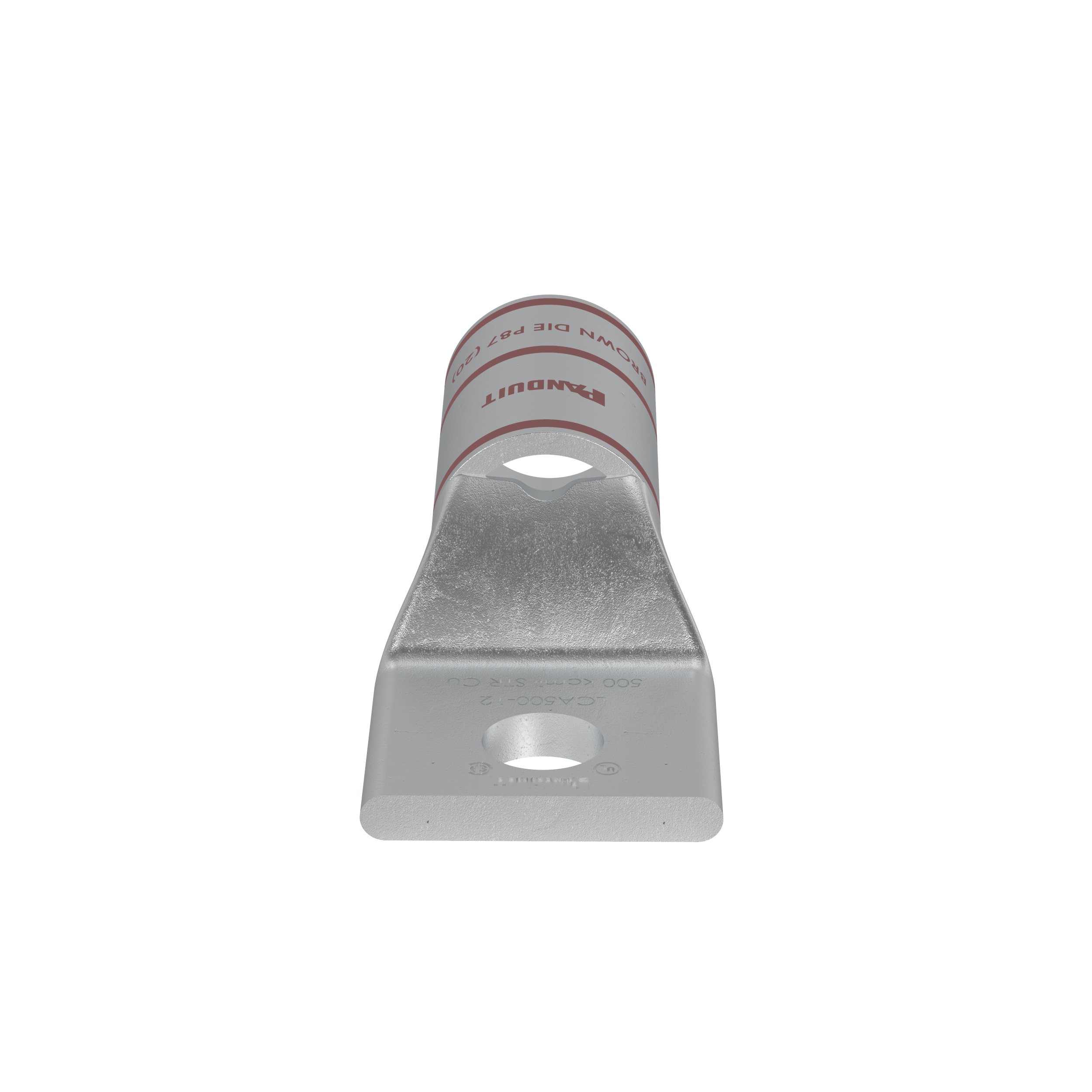 Bağlantı Muhafaza, 500, Kalay Kaplı Bakır, Düz, Tek 12.7mm Somun, Paket 6