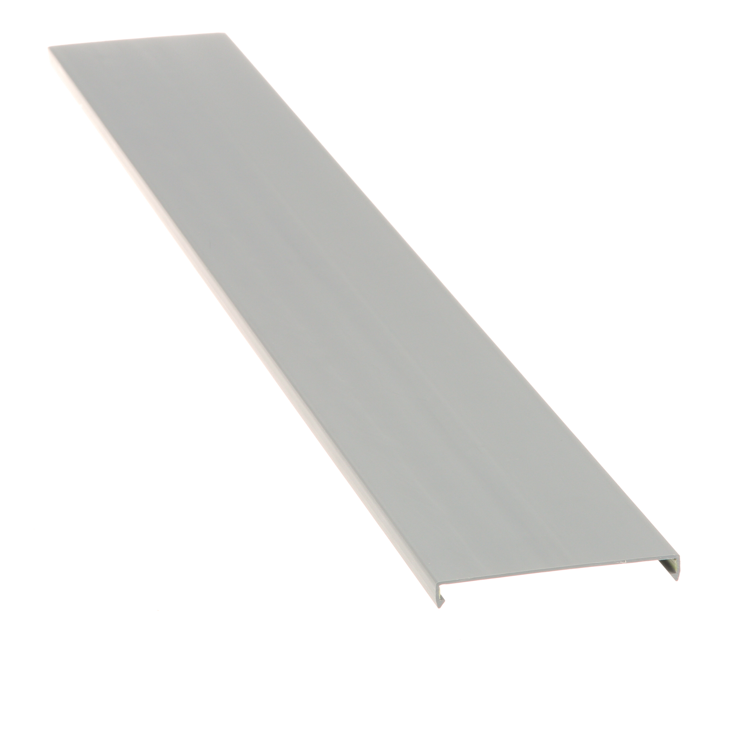 Düz Kanal Kapağı, Açık Gri, PVC, 9.4x82.6mm