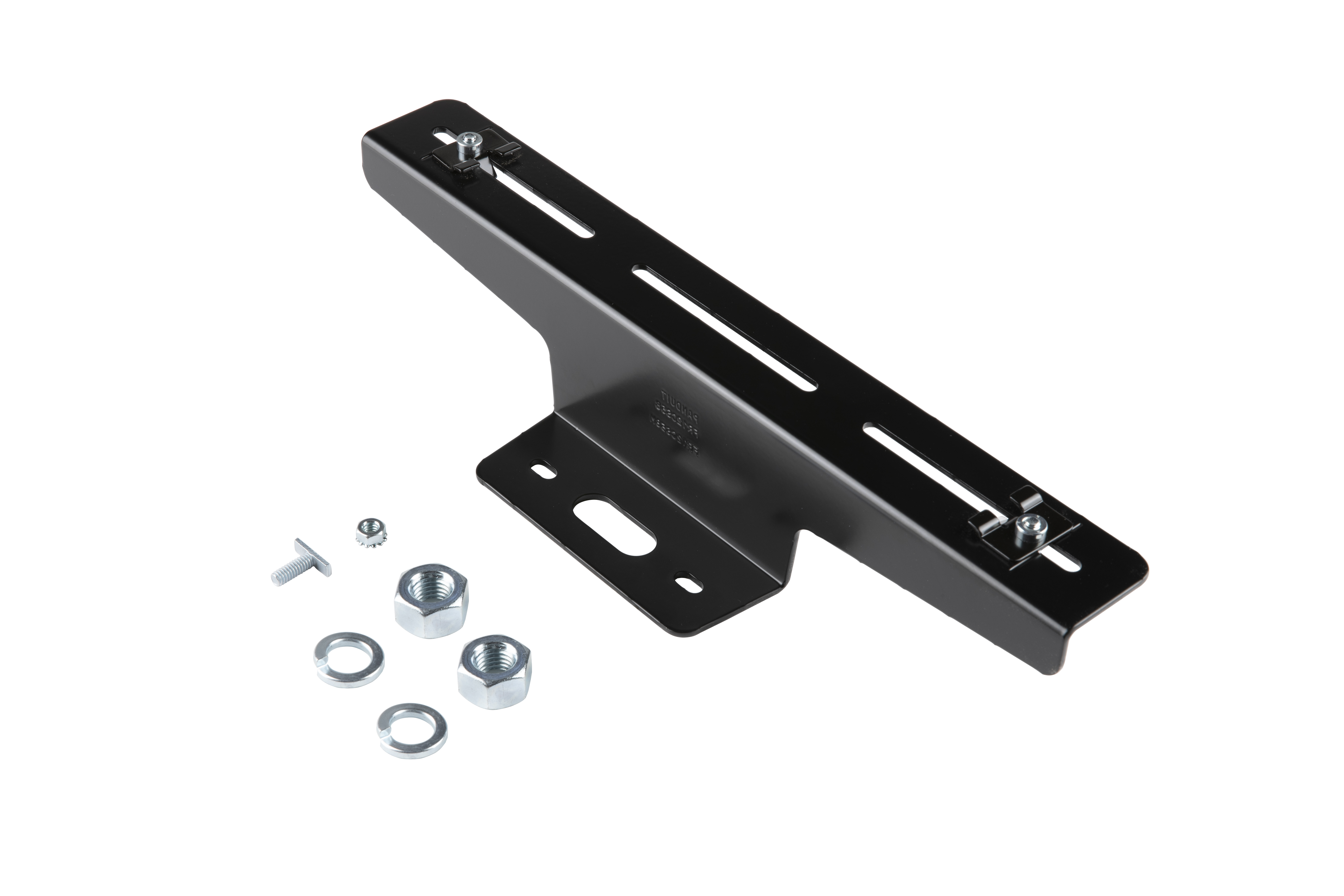 12x4 Sistem İçin Braket Destek, 1/2" Dişli Çubuk İçin, Siyah