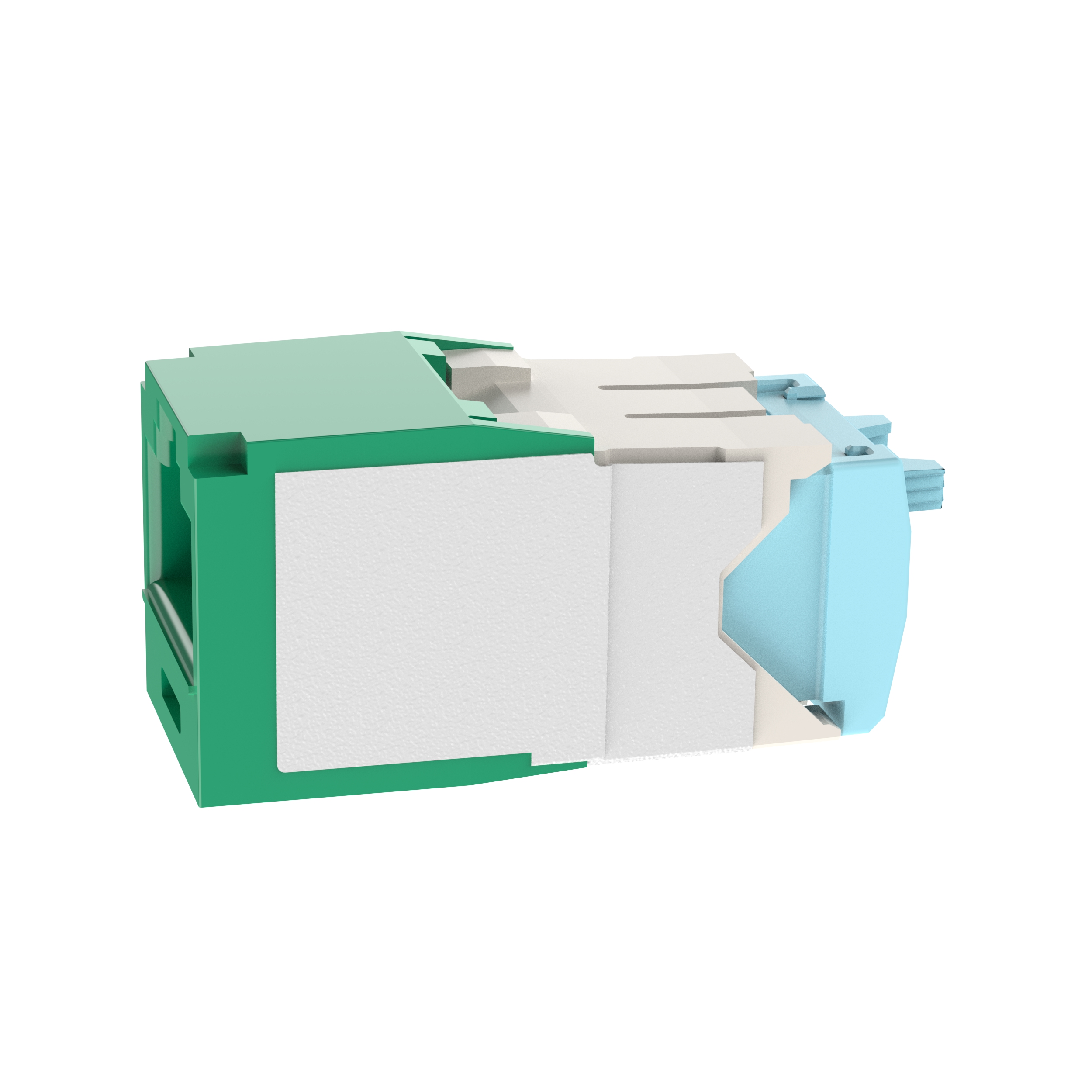 UTP RJ45 Cat 6A 28/30 AWG Dişi Bağlantı Modülü, Yeşil