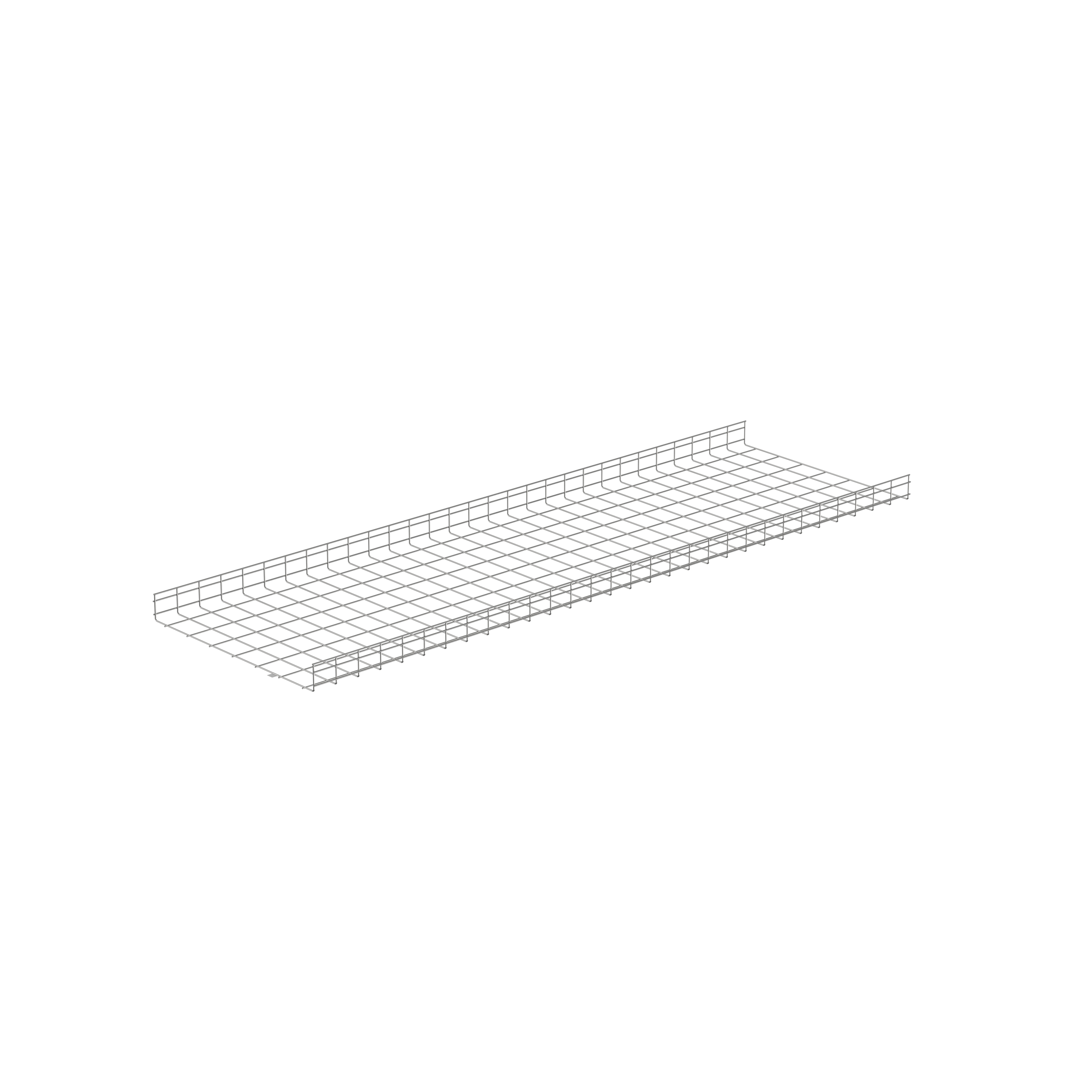 Kablo Sepeti 4" Yükseklik x 36" Genişlik, Elektro Çinko