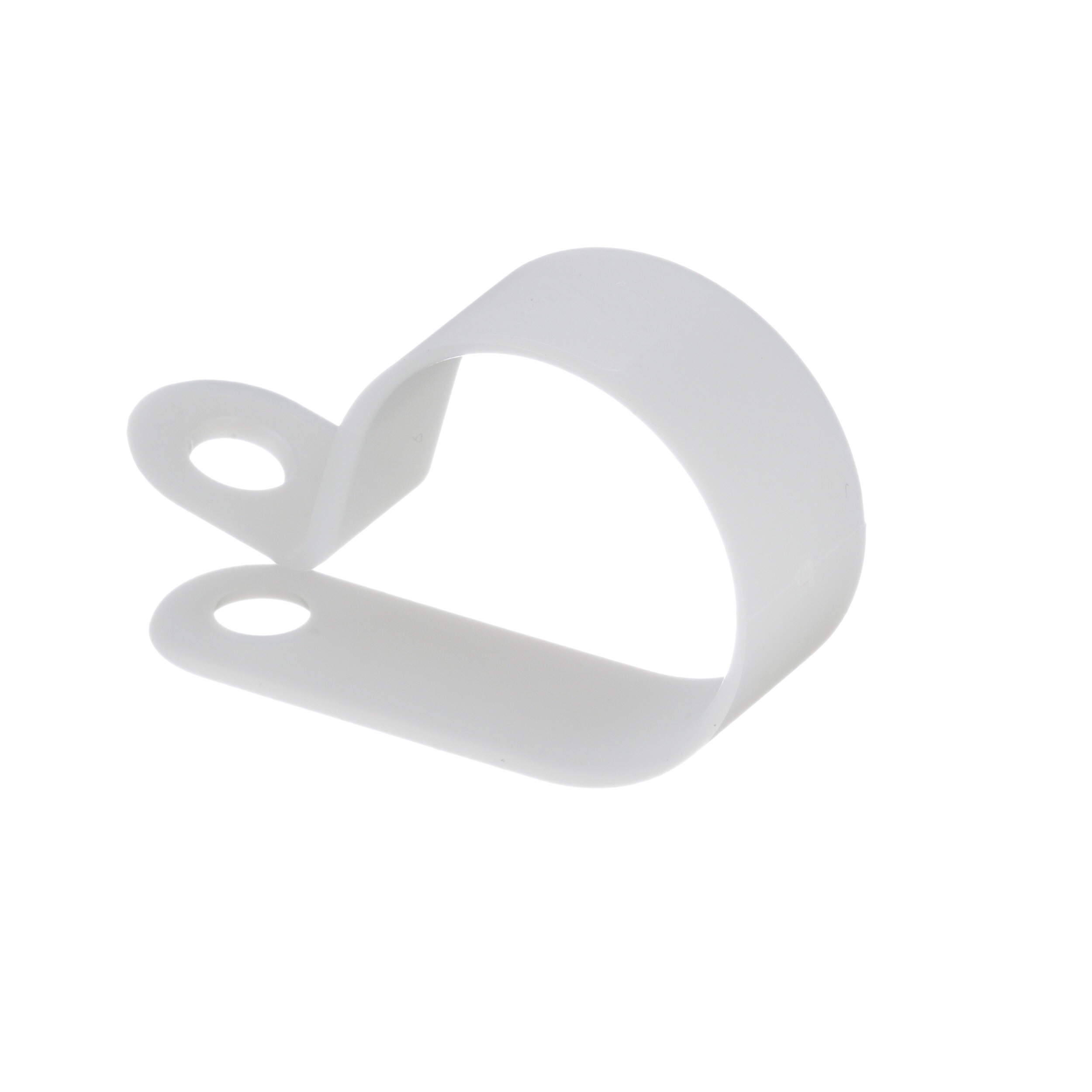 Fixed Dia Clamp, .69" (17.5mm) Bundle, #10 Screw (M5), WH,PK100