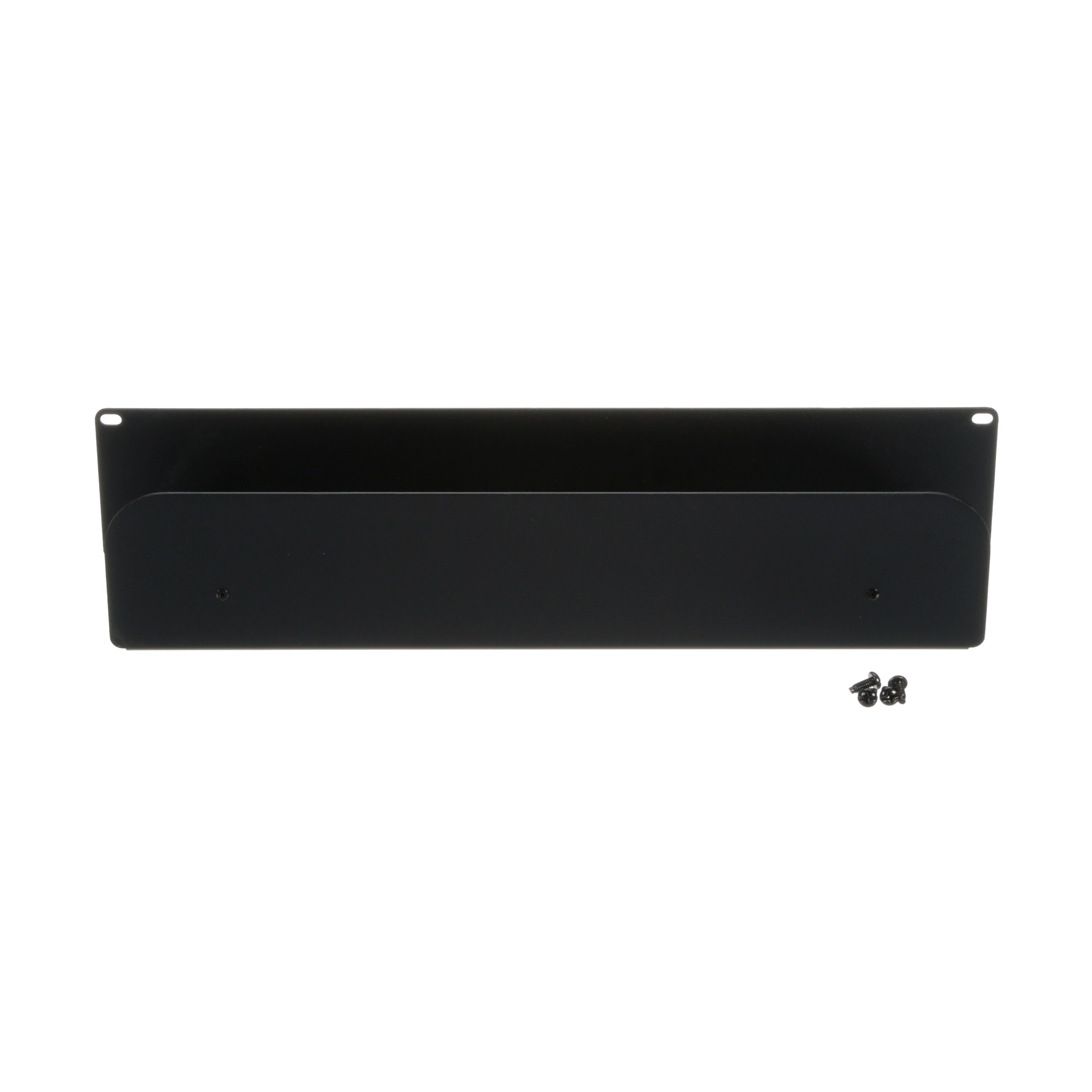 Upper Cable Routing Trough, 2 RU, Black, 4.5 in. Depth
