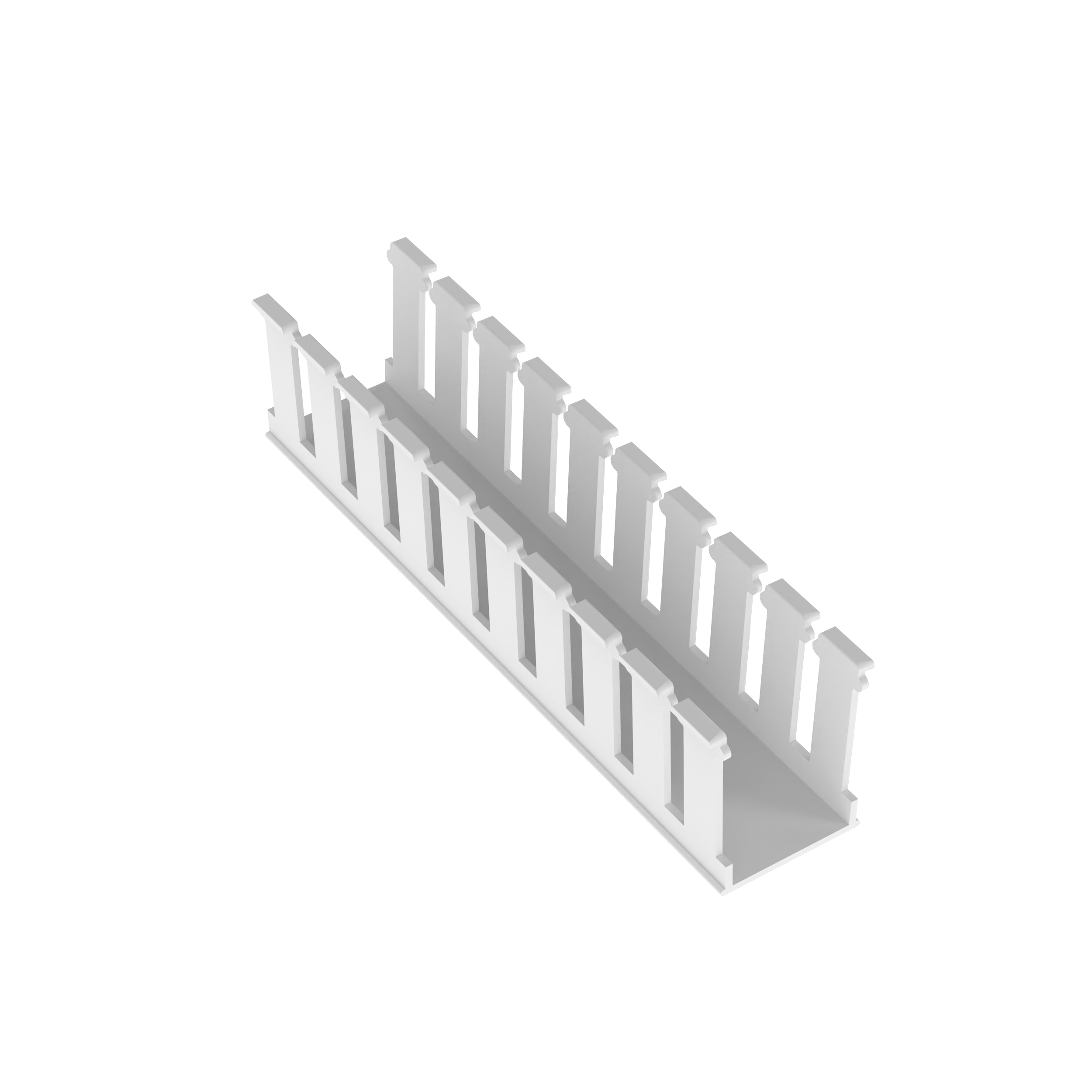 Geniş Yuvalı Kablo Kanalı, Beyaz, Halojen İçermeyen PPO, 41.7x103.1mm, 6'lı Paket