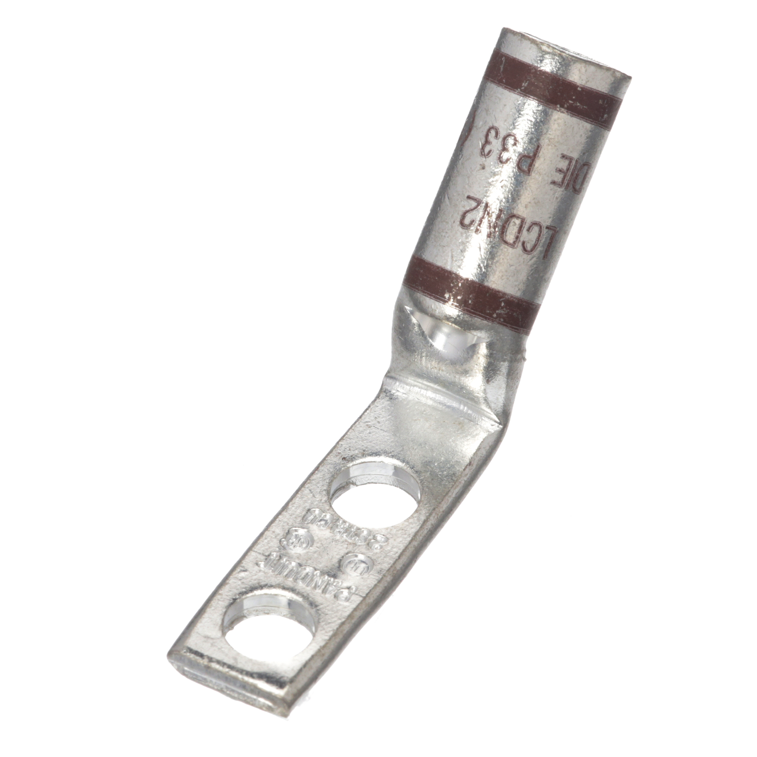 Bakır Standart Namlu Sıkıştırma Muhafaza, 1 Delikli, 2 AWG, 1/4 Somun, 45° Eğimli Dar