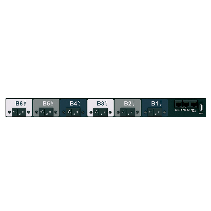 MI PDU, 32 Amper, 400 Volt, (6)C19, IEC 60309 3P+N+E 6h 32A (IP44)