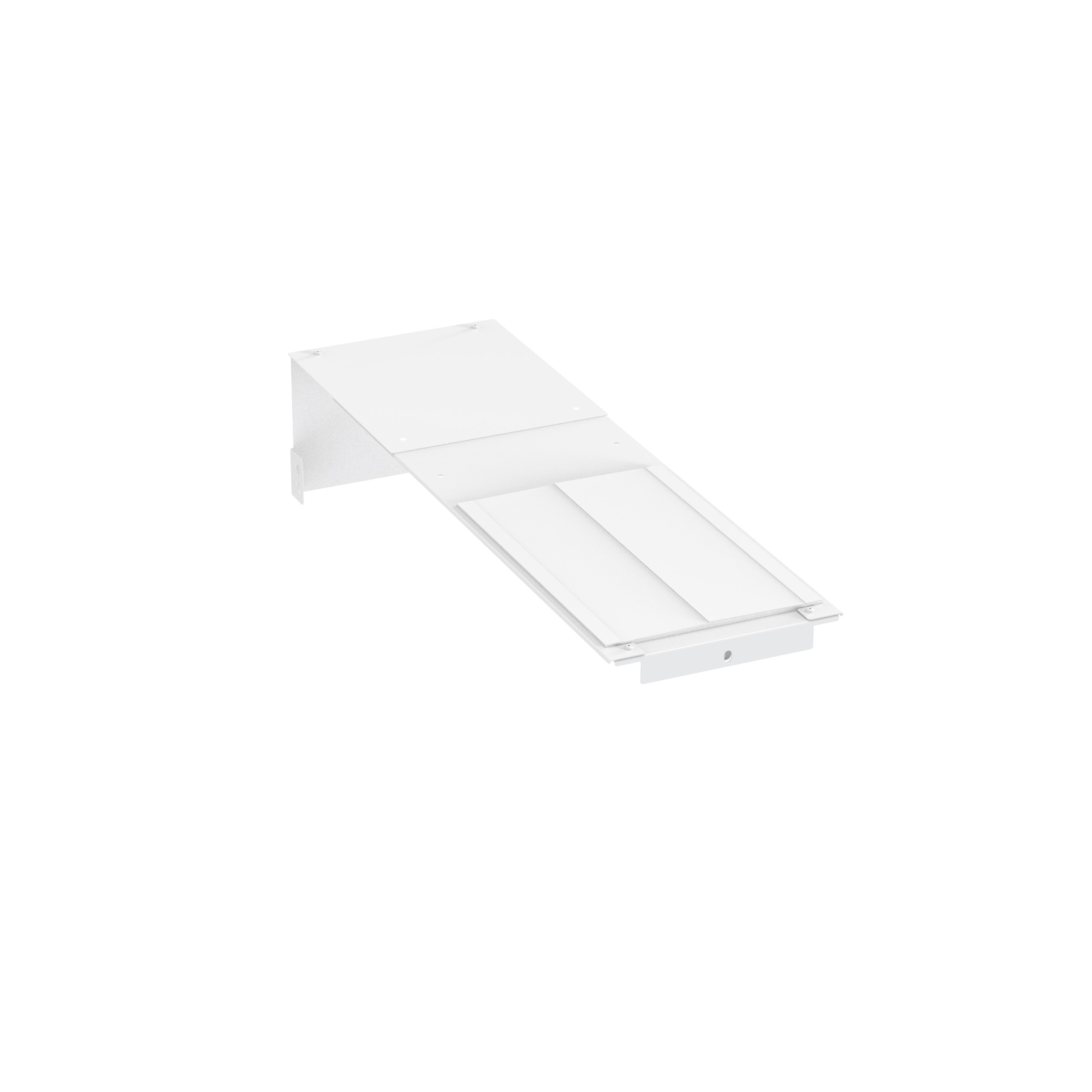PR2V Üst Kapak 10" Genişlik Ayarlanabilir Derinlik 30" ila 36", Beyaz