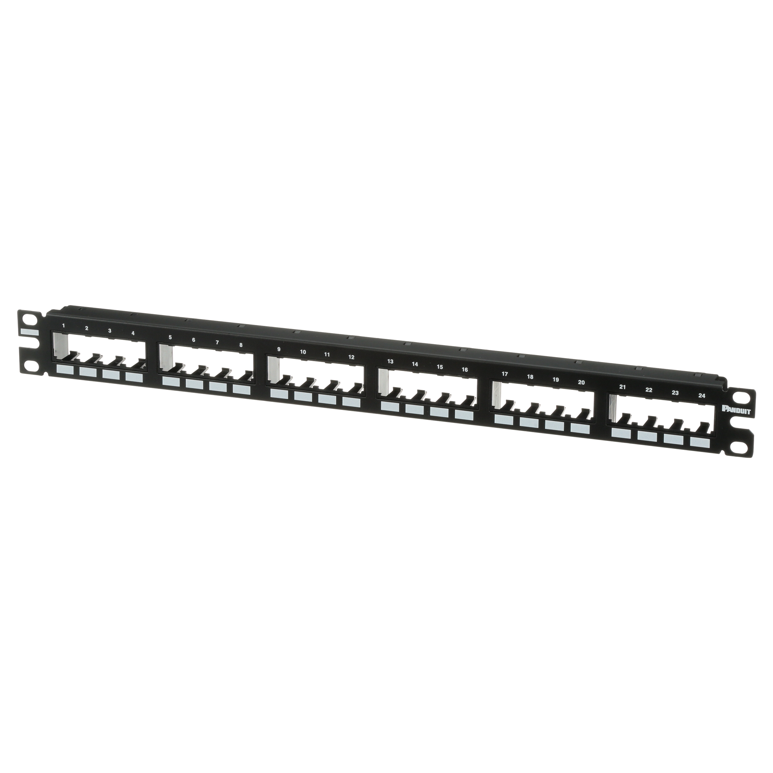 Mini-Com® Çıkış Paneli, 24 Port, 1 RU, BL