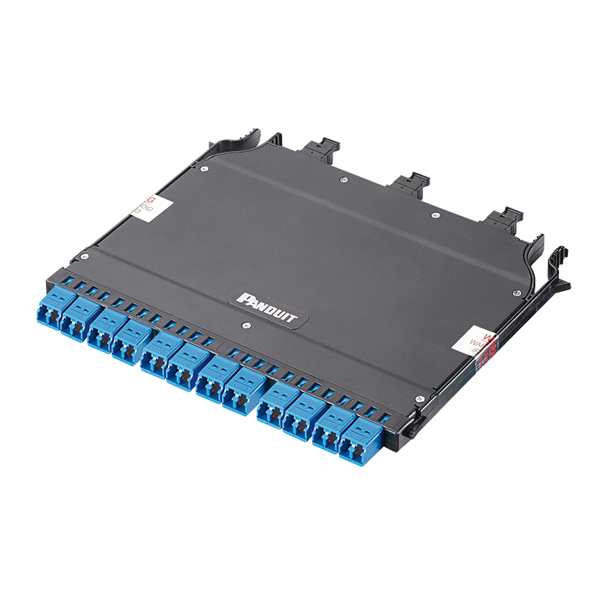 4-1 Dönüştürme 3x8F MPO-LC Fiber Kaset OM4, Yöntem B, Ult IL