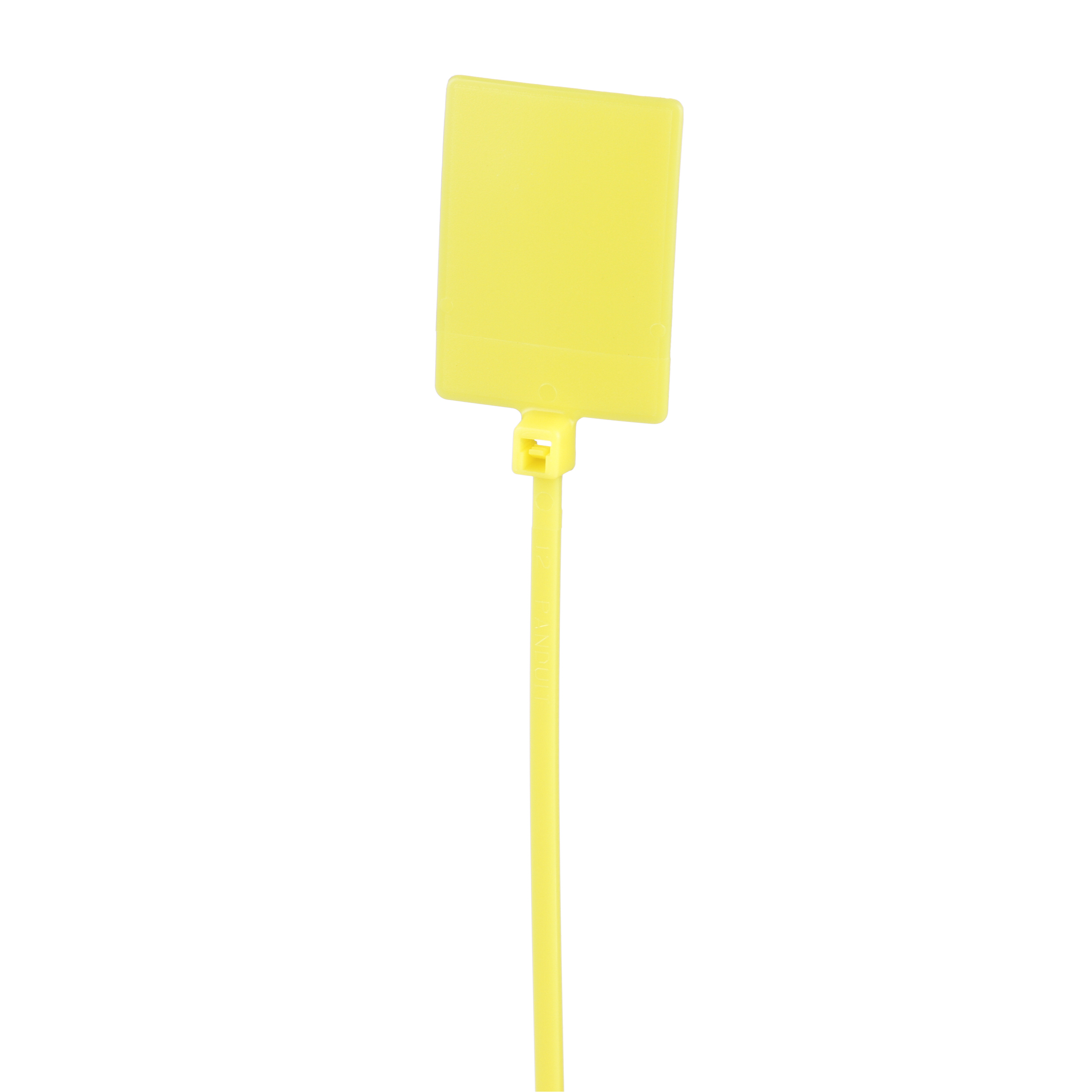 Collier PLT Drapeau 19,1X26,4mm 130X2,5mm PA 6.6 Jaune Cdt:100 (sachet)