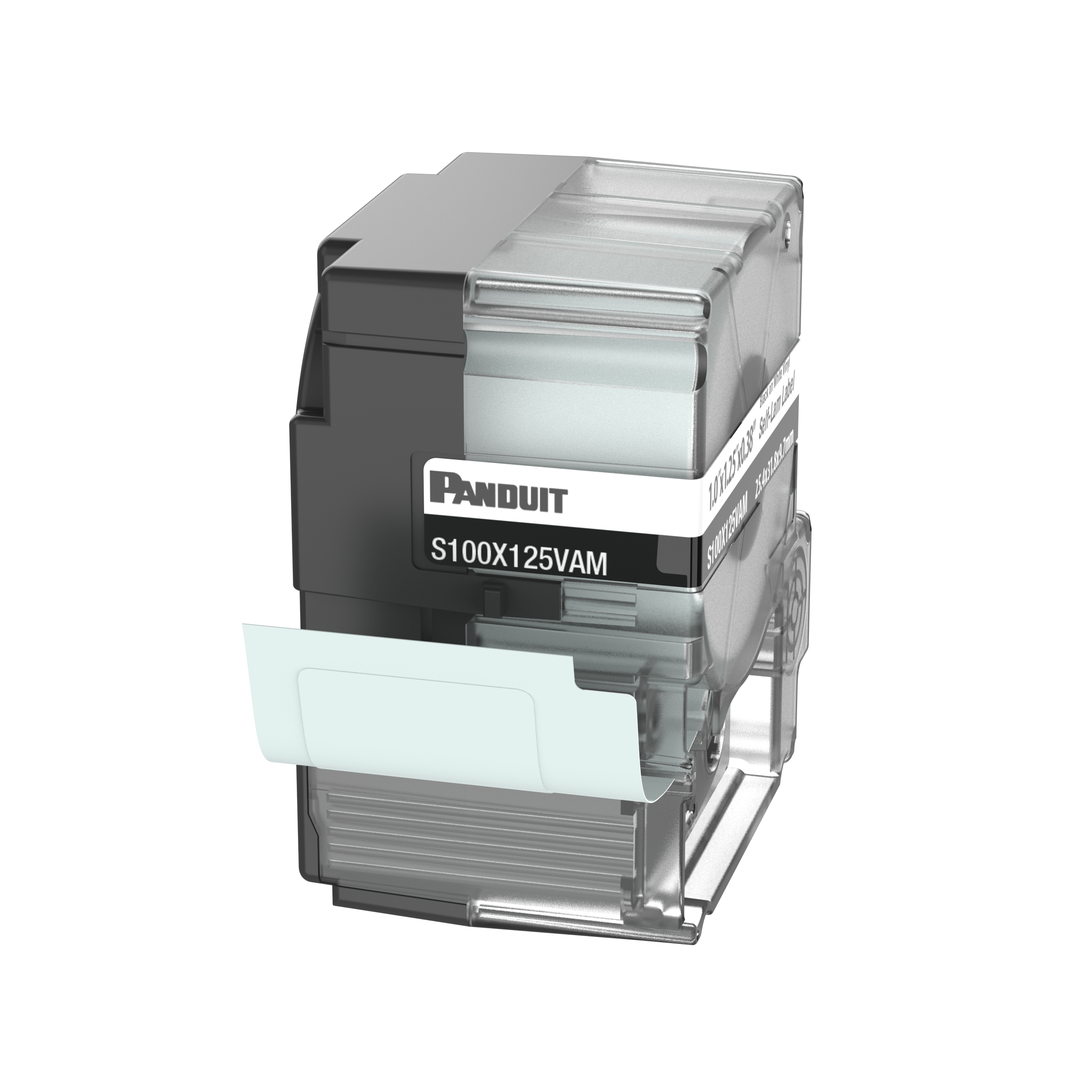 MP Printer Self-Lam Label, Vinyl,White, 31.8x25.4mm, 9.7mmPOH