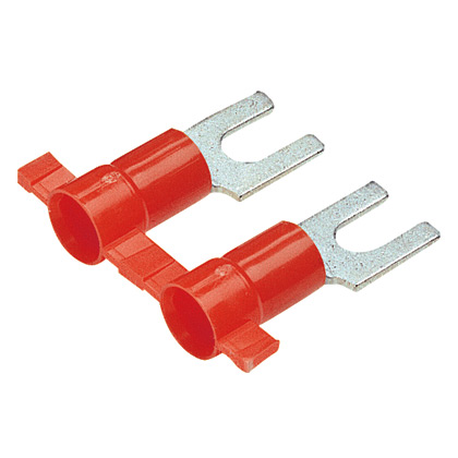 Çatal Terminal, DarKırmızı, Vinil, 3.8mm Çap, 0.5-1mm² Kablo, 3000'lü Paket