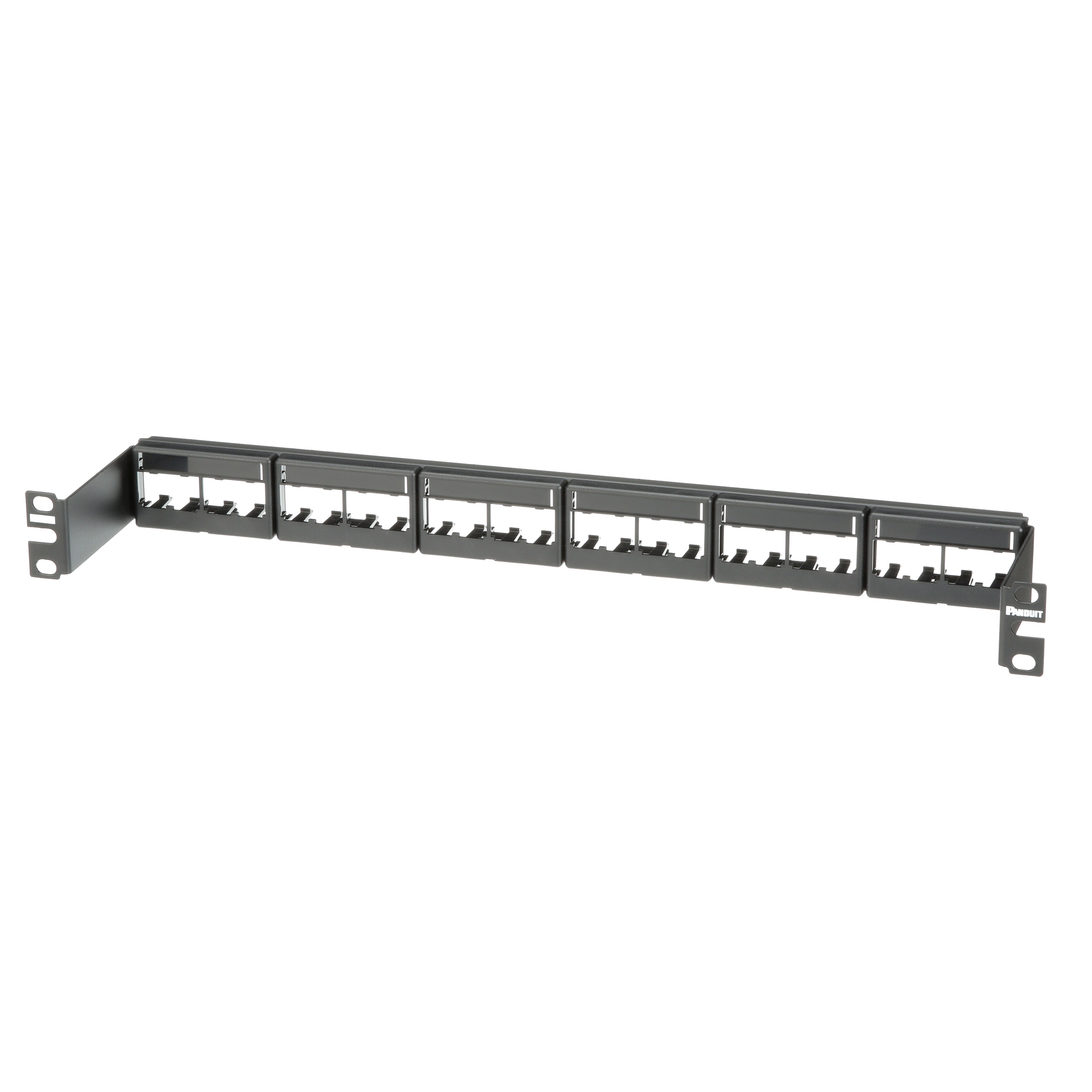 Yama Paneli, 24 Port, 1 RU, Siyah, Gömülü