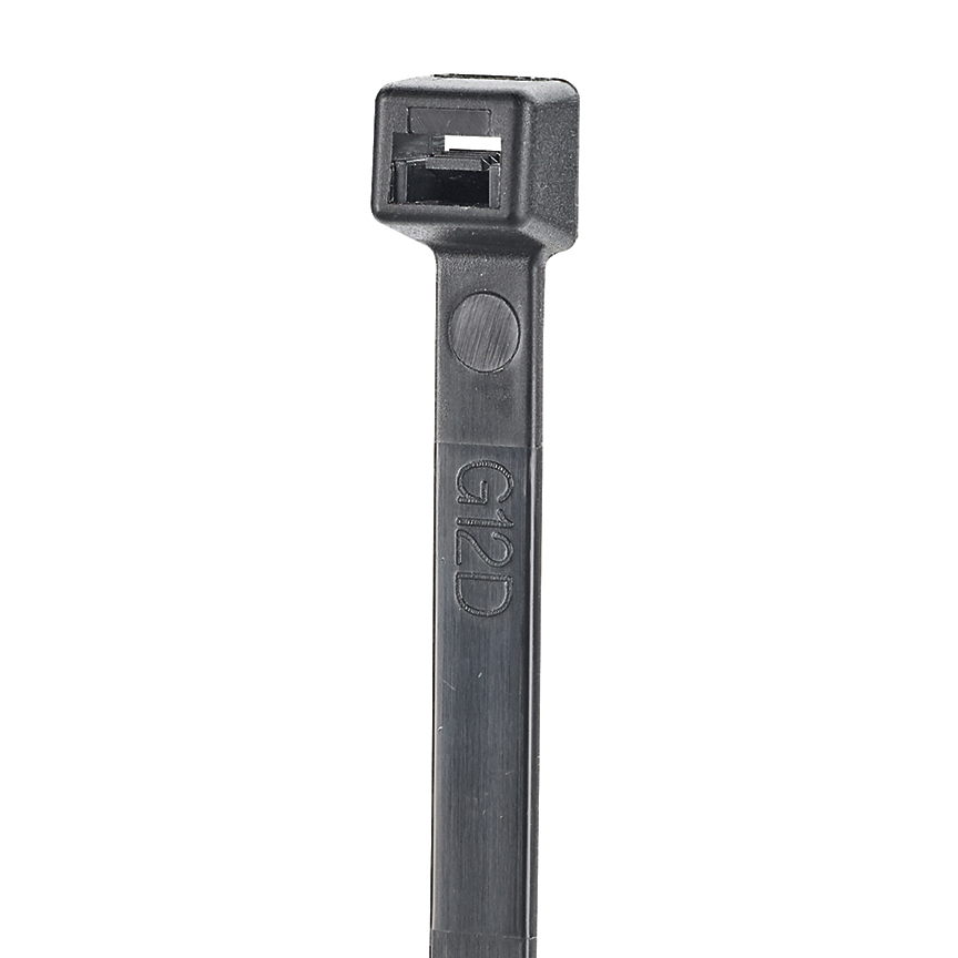 StrongHold™ Kablo Bağı, 48.03L (1220mm), Ağır, Naylon, Hava Koşullarına Dayanıklı, Siyah, Paket 50
