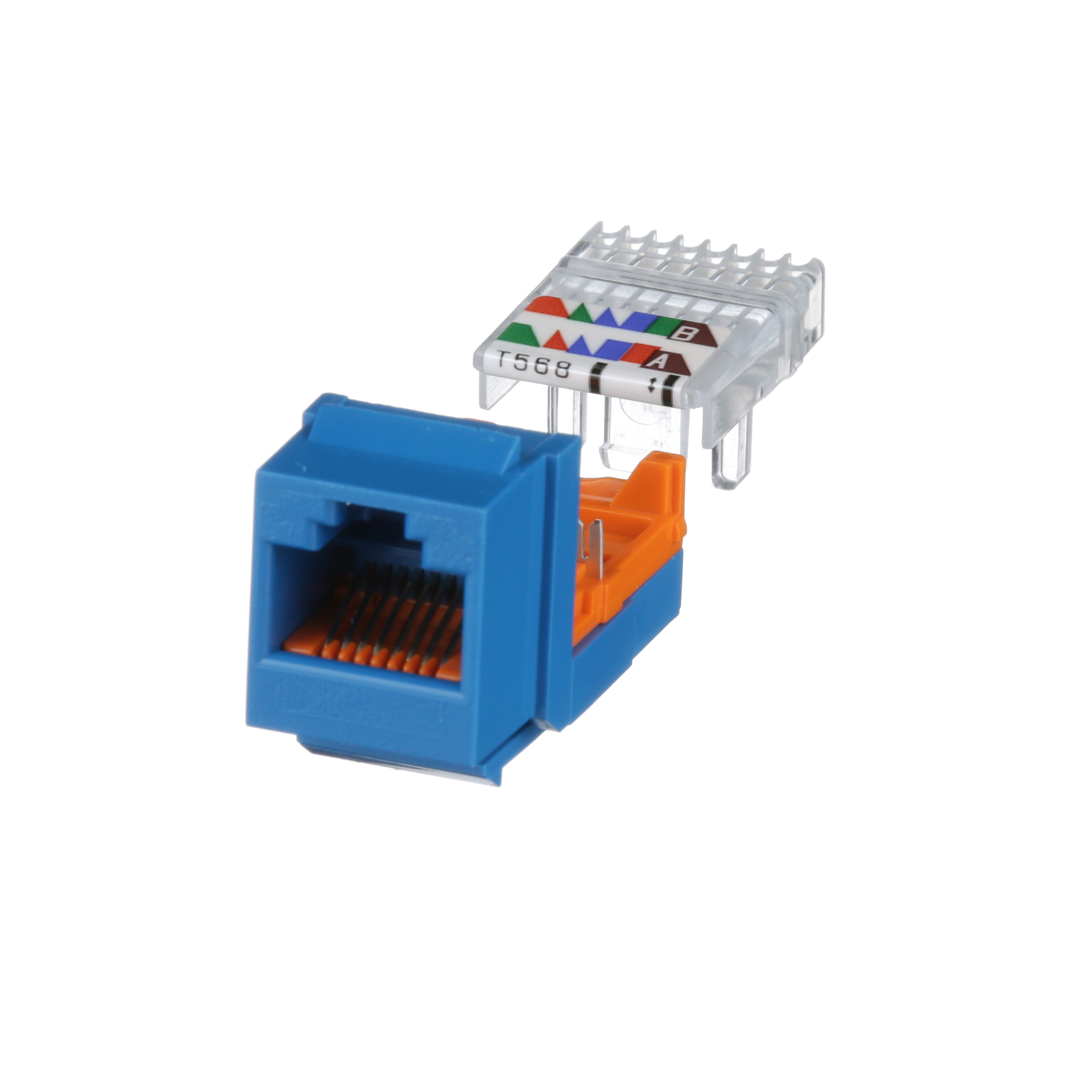 Bükümlü Çift RJ45 Cat 5e Kurşun Çerçevesi Anahtar Modülü, BU