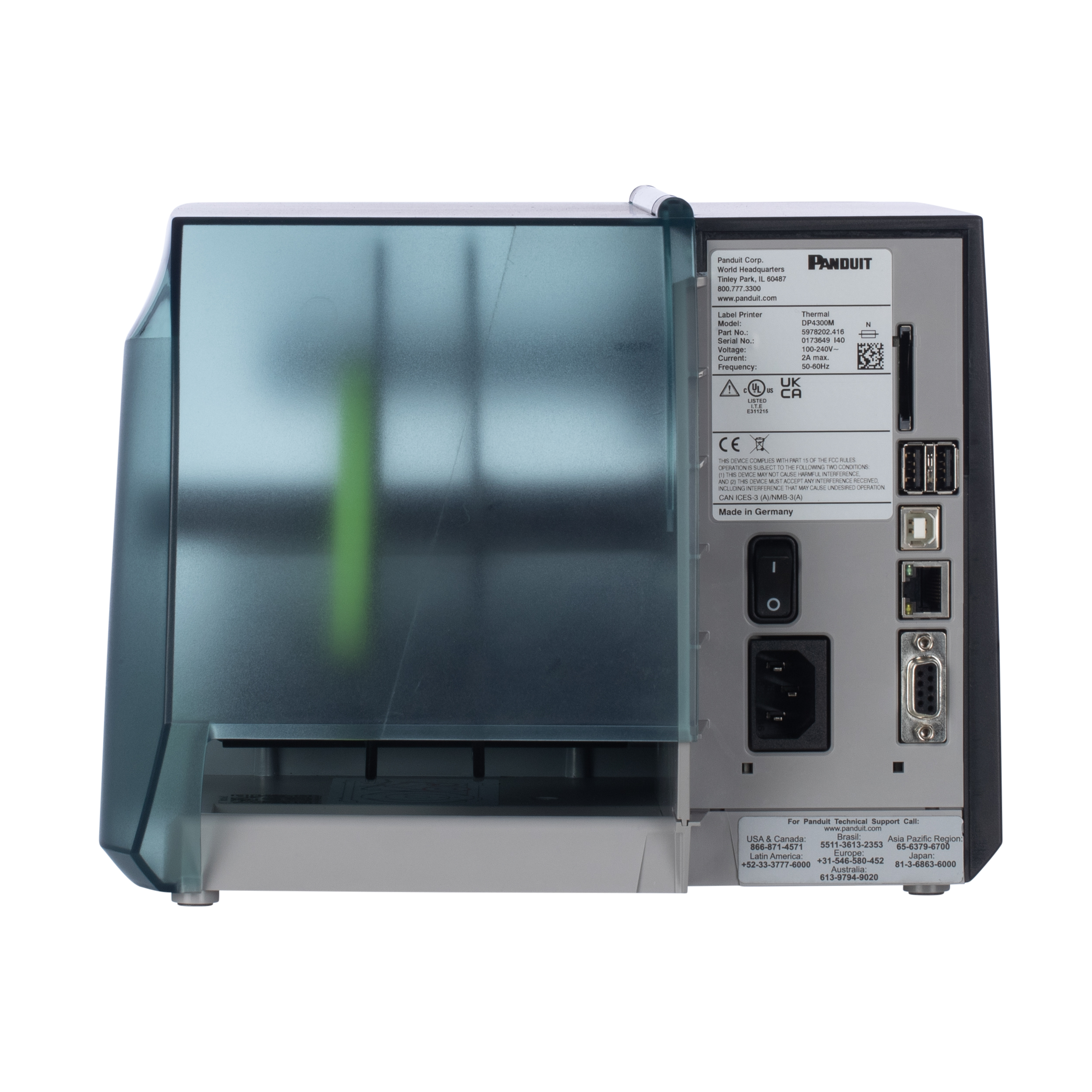 Therm Trans Desktop Printer,300 dpi w/Touch Screen,Use Outside NA