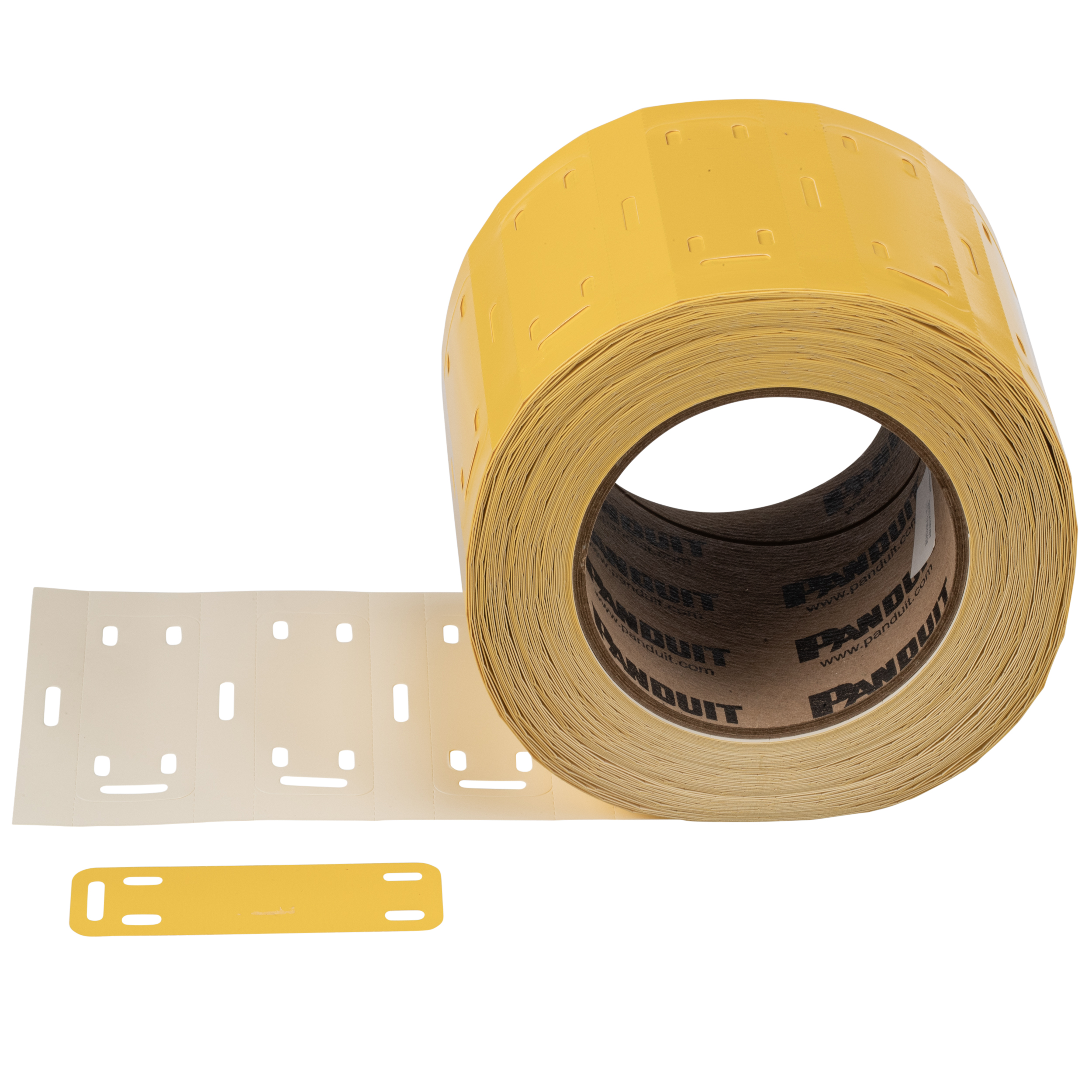 Mkr Plaka, Polyester/Oleofin, TT, TIA Sarı, 25.4x76.2mm, 500 Etiket