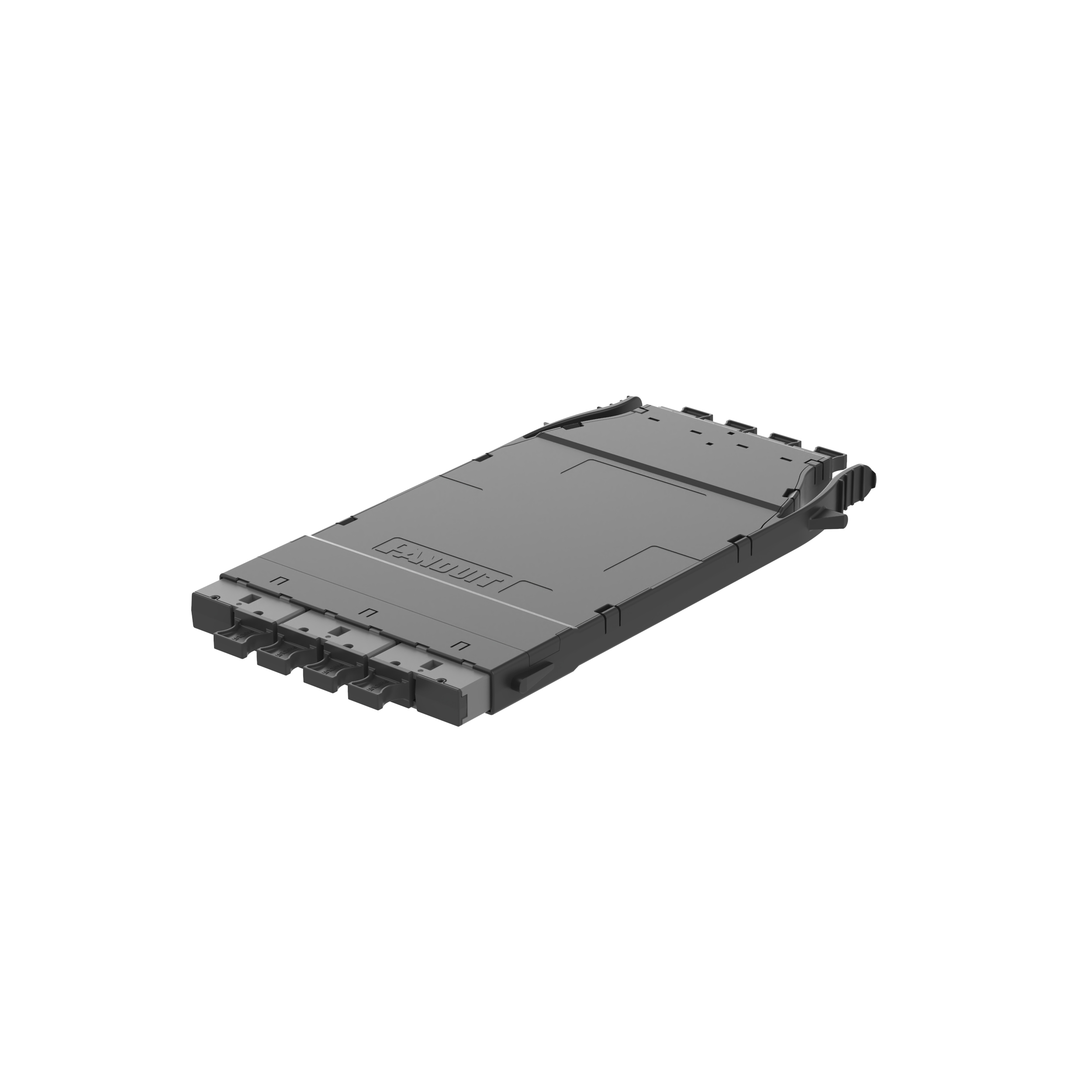 Mesh Cassette OS2, 4x8F male MPO to 4x8F male MPO, Std IL