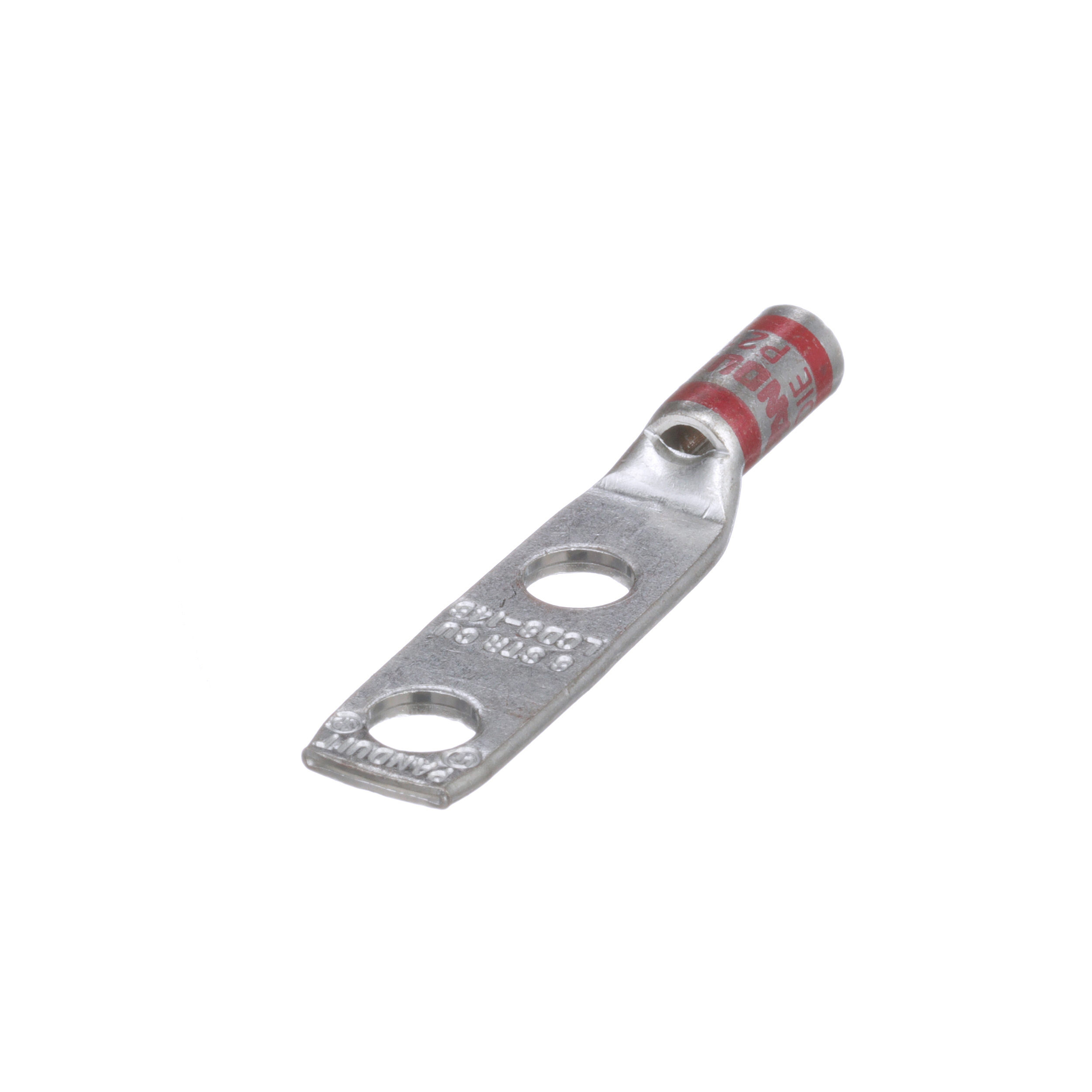 Cosse 8 AWG Cu;2 trous 1/4″;espace. 0,75″;fût stand.;fenêtre inspect.;Cdt.50 Cosse 8 AWG Cu;2 trous 1/4″;espace. 0,75″;fût stand.;fenêtre inspect.;Cdt.50