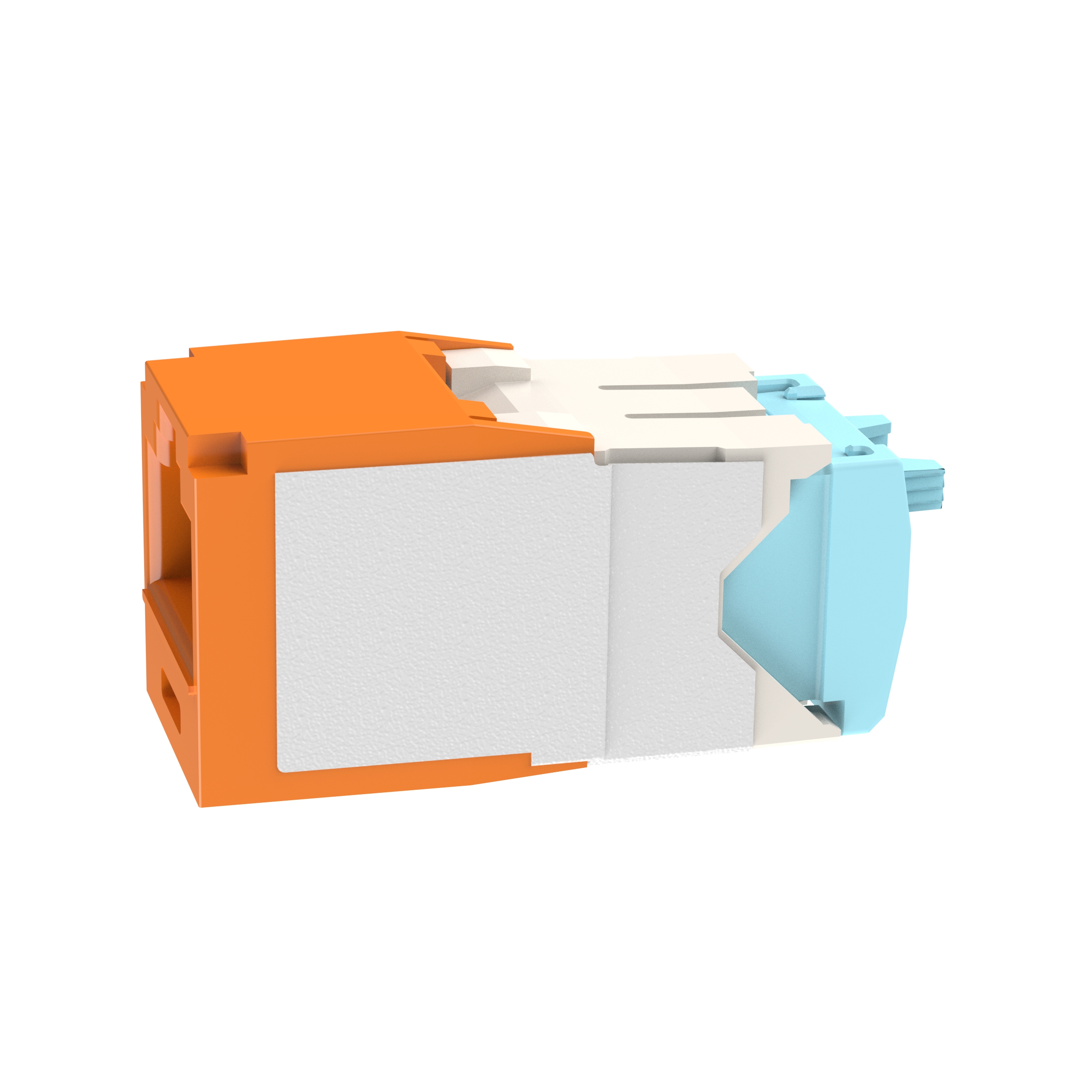 UTP RJ45 Cat 6A 28/30 AWG Dişi Bağlantı Modülü, Turuncu