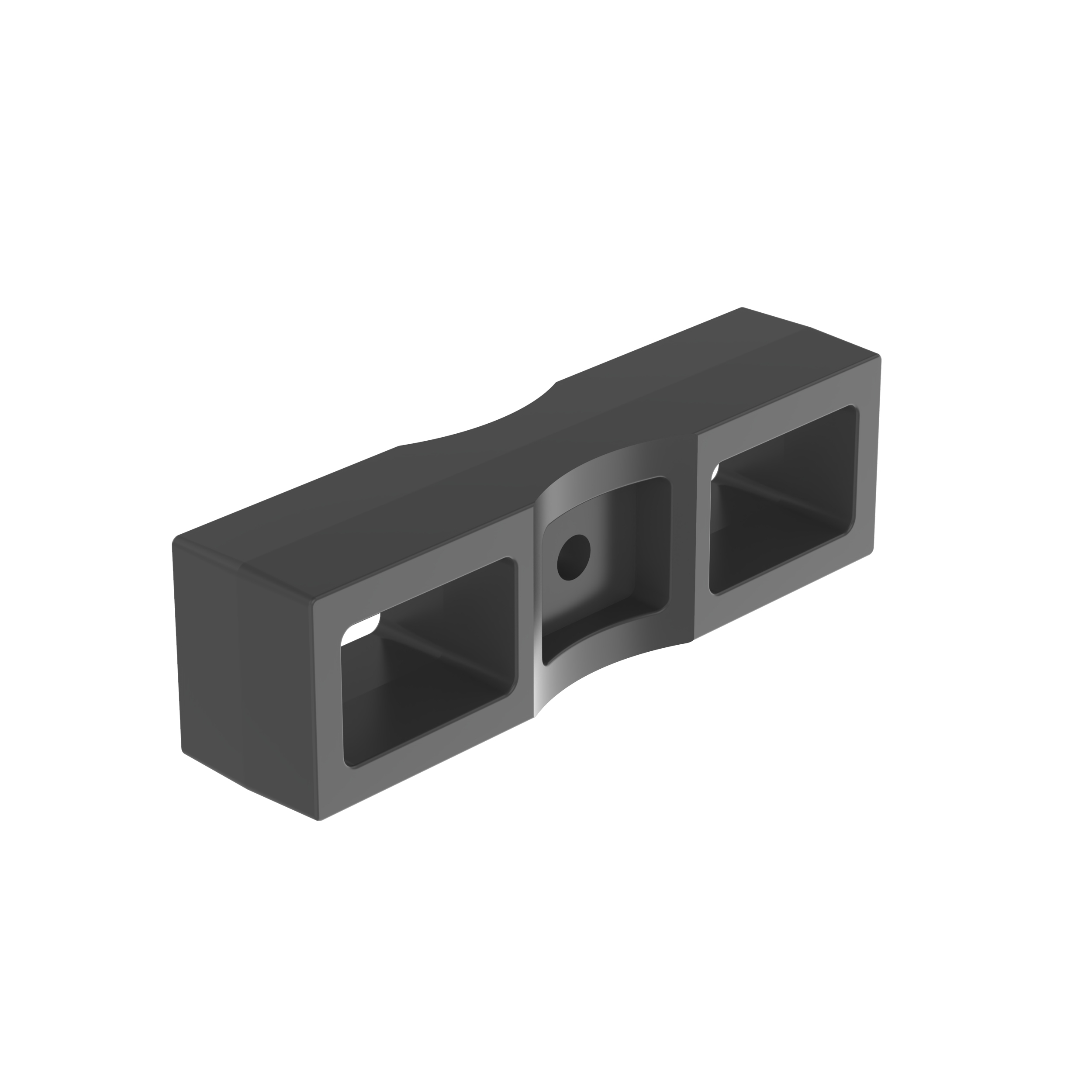 Cable Spacer, Black, UV PA 6.6, Cable Tie, 53.8x15.7mm, PK500