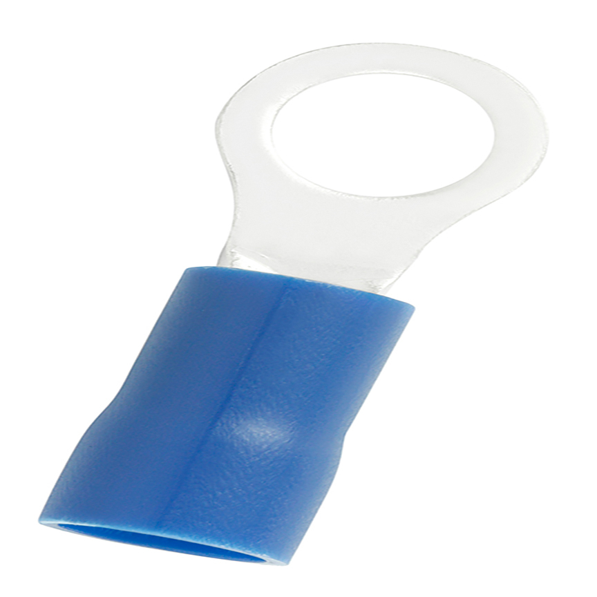 StrongHold™ Halkalı Terminal, vinil yalıtımlı, 6 AWG, 3/8 Stud Boyutu