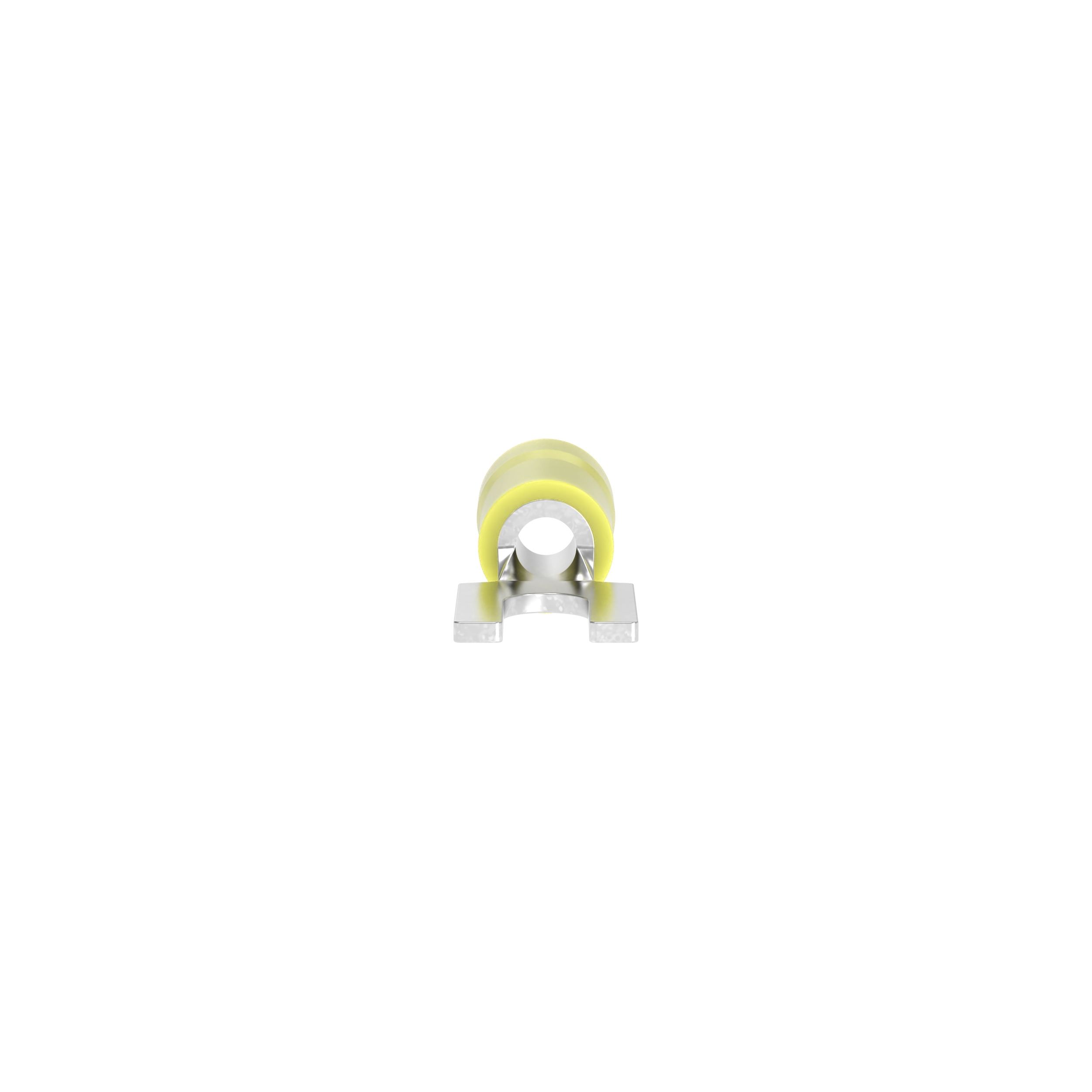 Gevşek Parça Çatalları, Sarı, Vinil, 4.2mm Çaplı Ayak, 6mm², 25'li Paket
