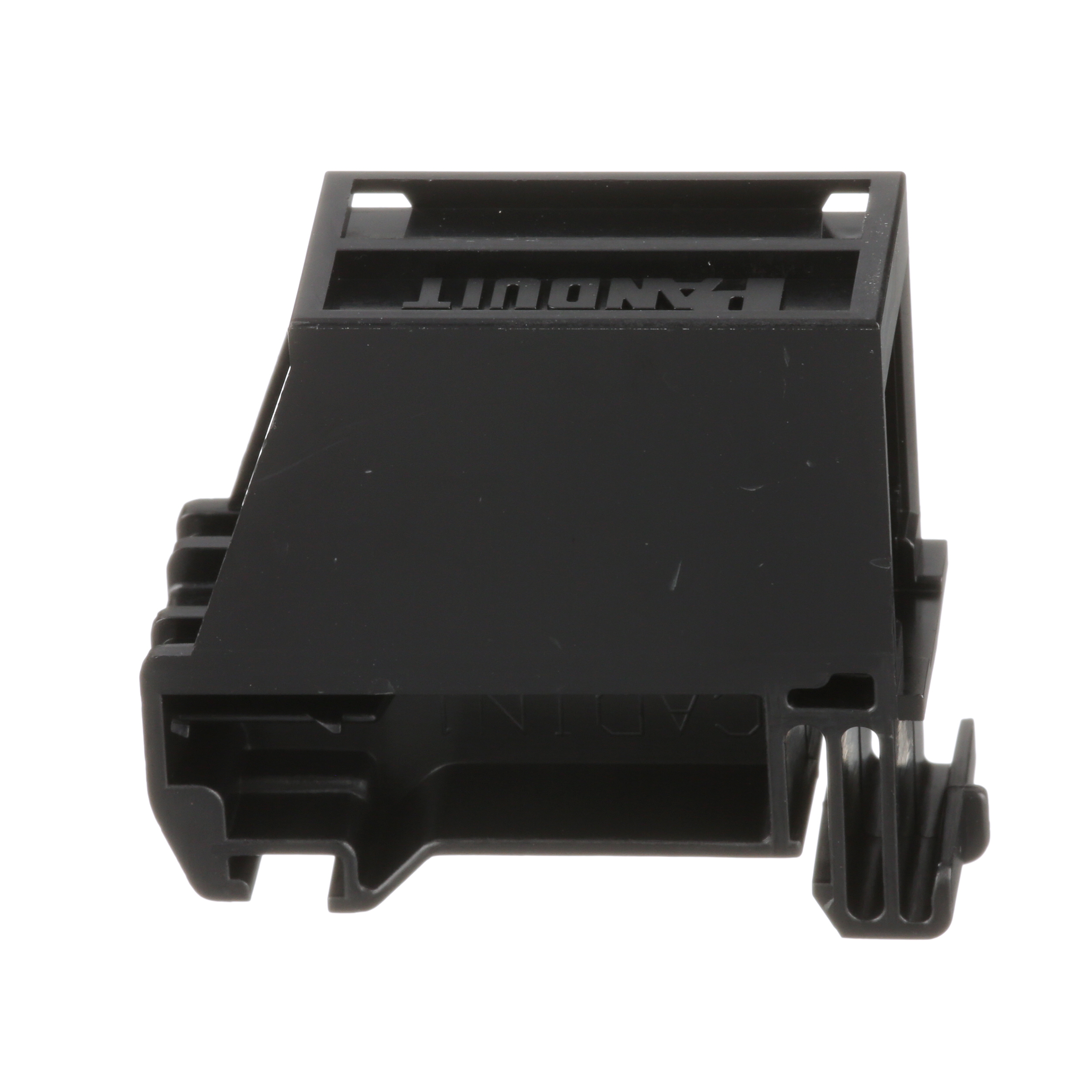 Mini-Com® 1-port DIN Rayı Montaj Adaptörü, Siyah