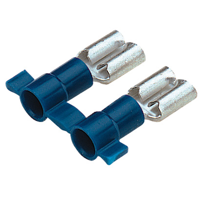 Clip isolé;vinyl;6,35×0,8;bleu