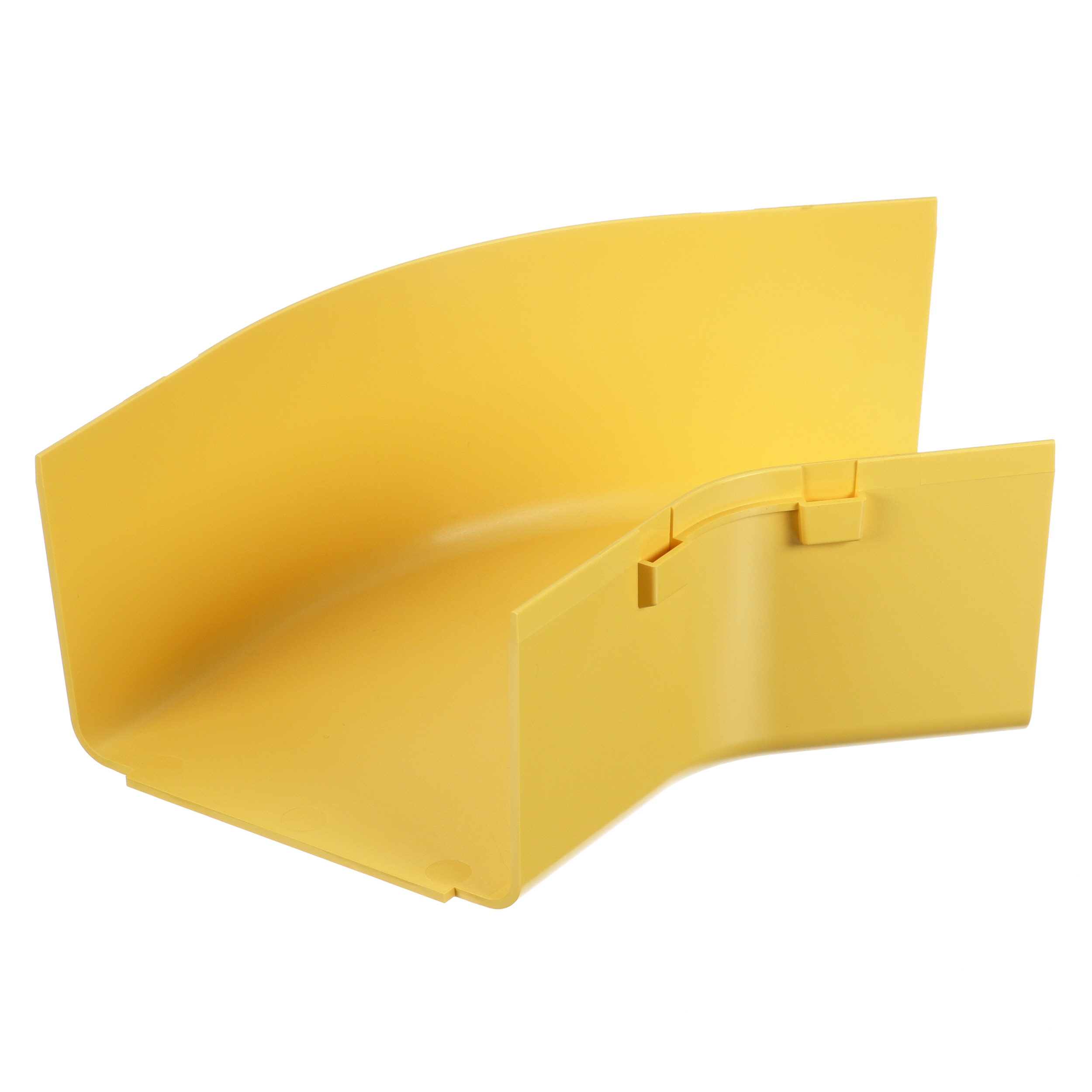 6X4 HORIZONTAL FITTING FOR 6X4 CHANNEL, CREATES 45 DEGREE TURN, LSZH, YELLOW