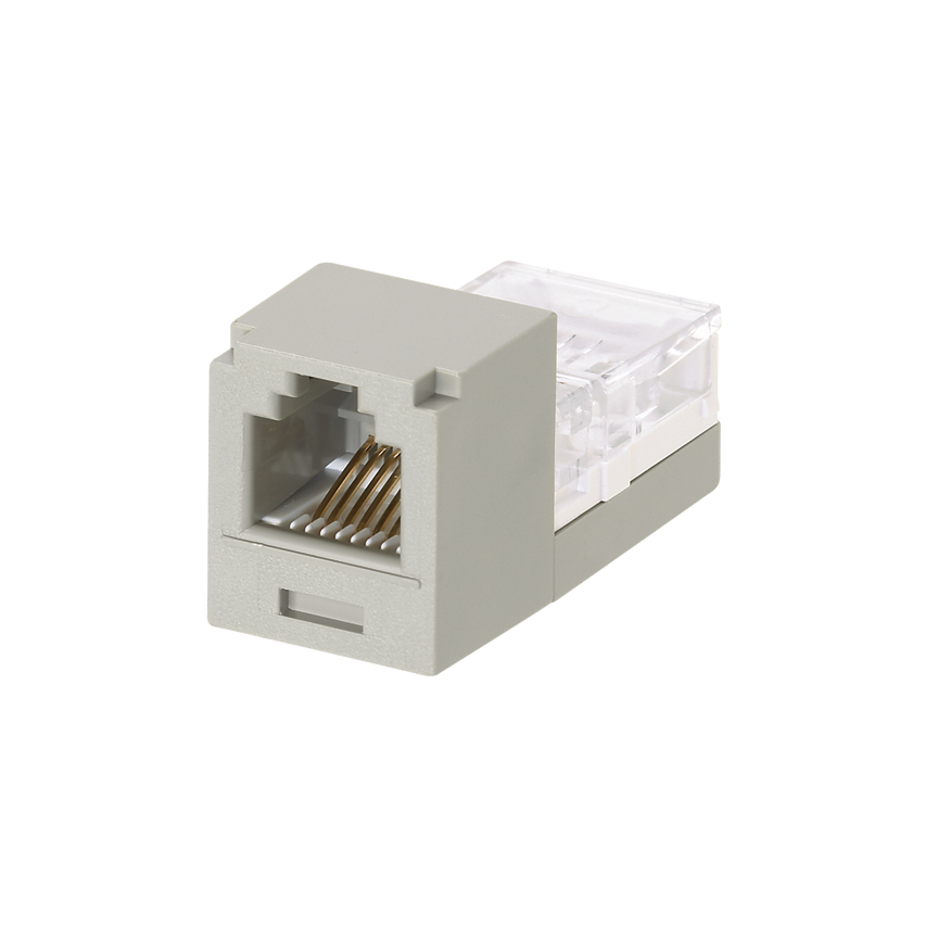 Twisted Pair RJ45 Cat 3 Leadframe Jak Modülü, Uluslararası Gri