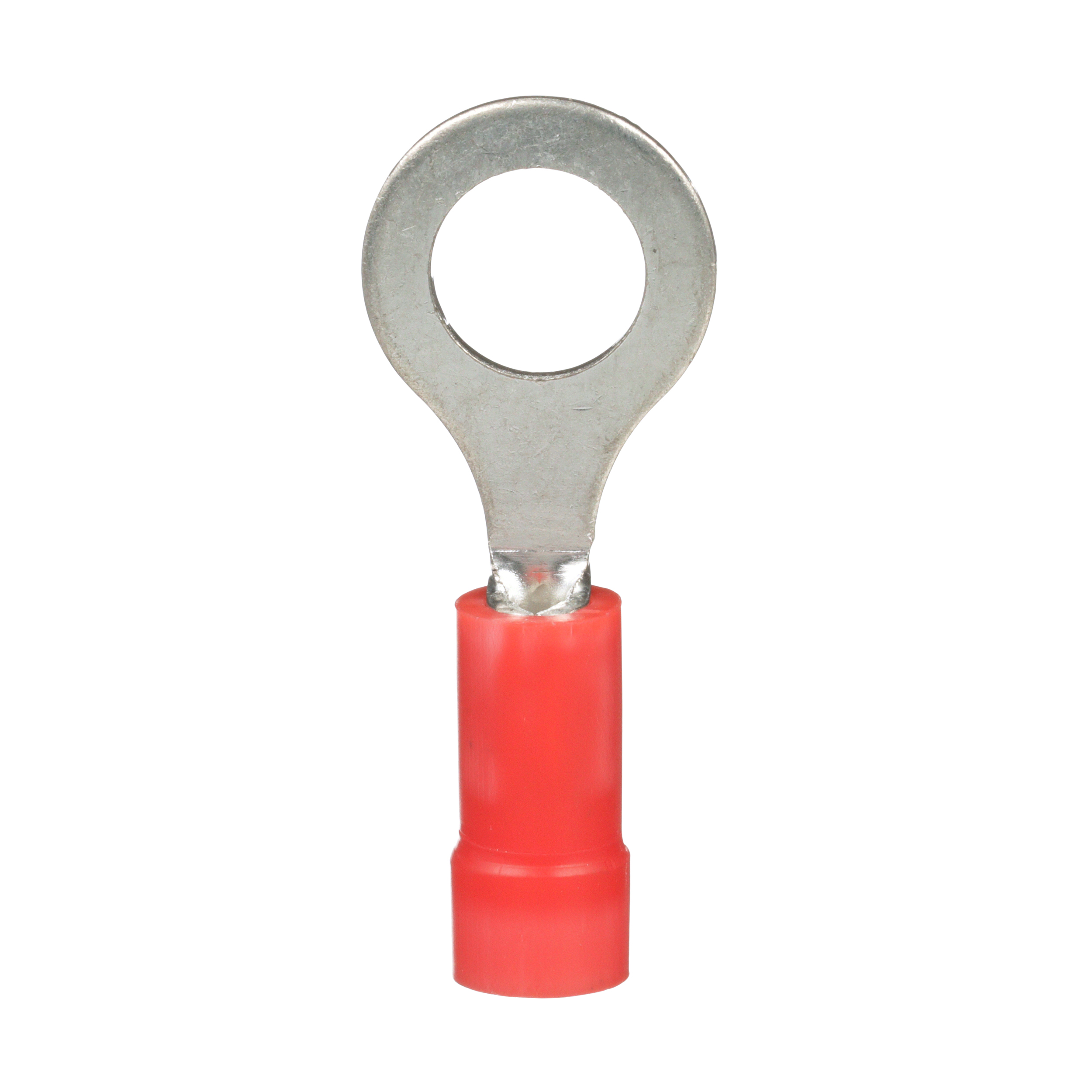 Halka Terminal, Kırmızı, Vinil, 6mm Çaplı, 1- 0.5mm², 25'li Paket