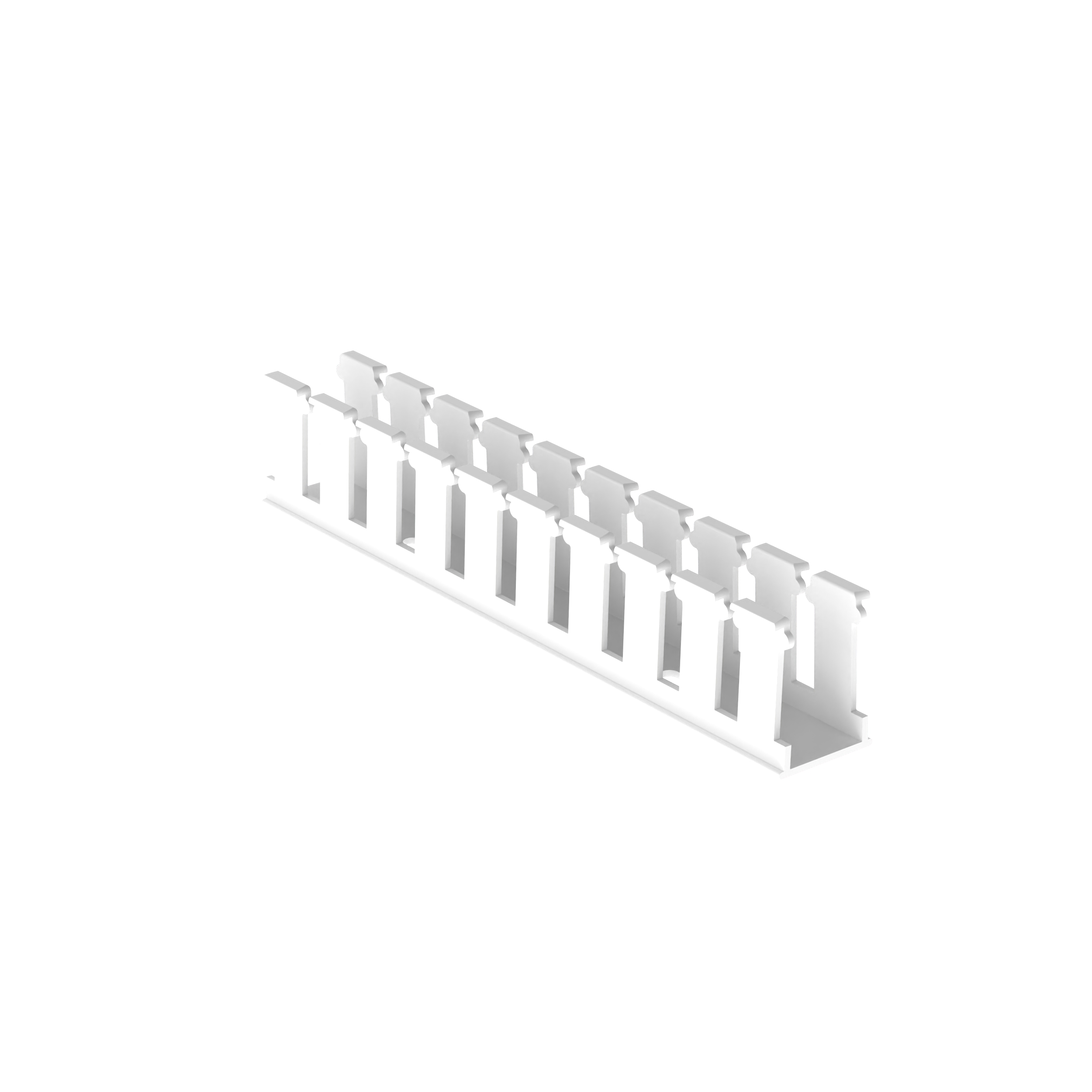 Geniş Yuvalı Kablo Kanalı, Beyaz, Halojen İçermeyen PPO, 29x41.1mm, 6'lı Paket
