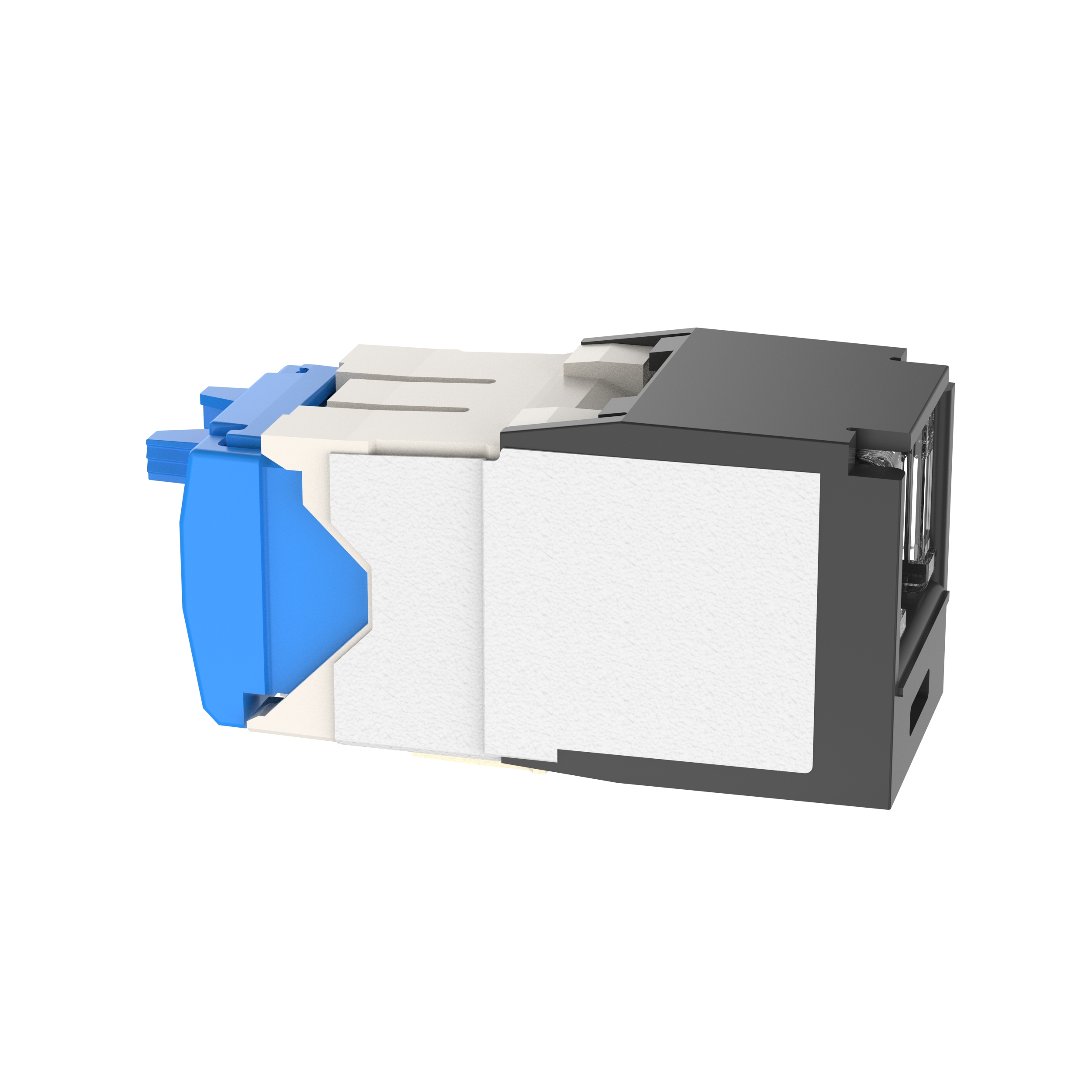 Mini-Com® RJ45 Cat 6A Kapatmalı TG Jak Modülü, BL