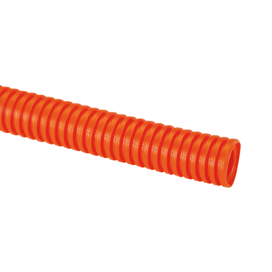 Düzgün Örme Boru, Katı, .50" (12.7mm) x 100', Turuncu, Paket 1